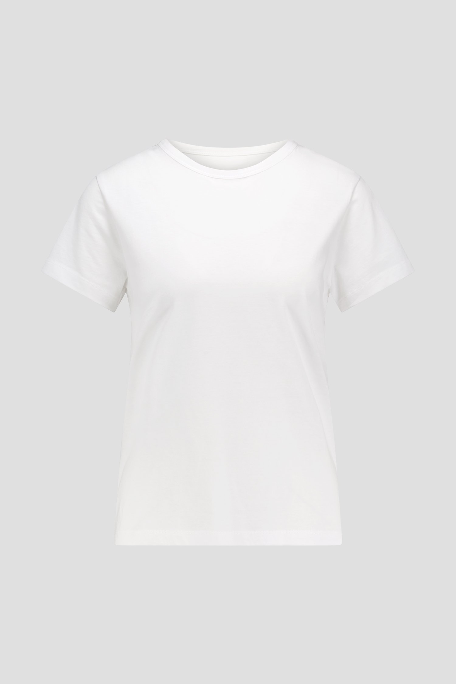 T-shirt blanc avec col rond de Liberty Island pour Femmes