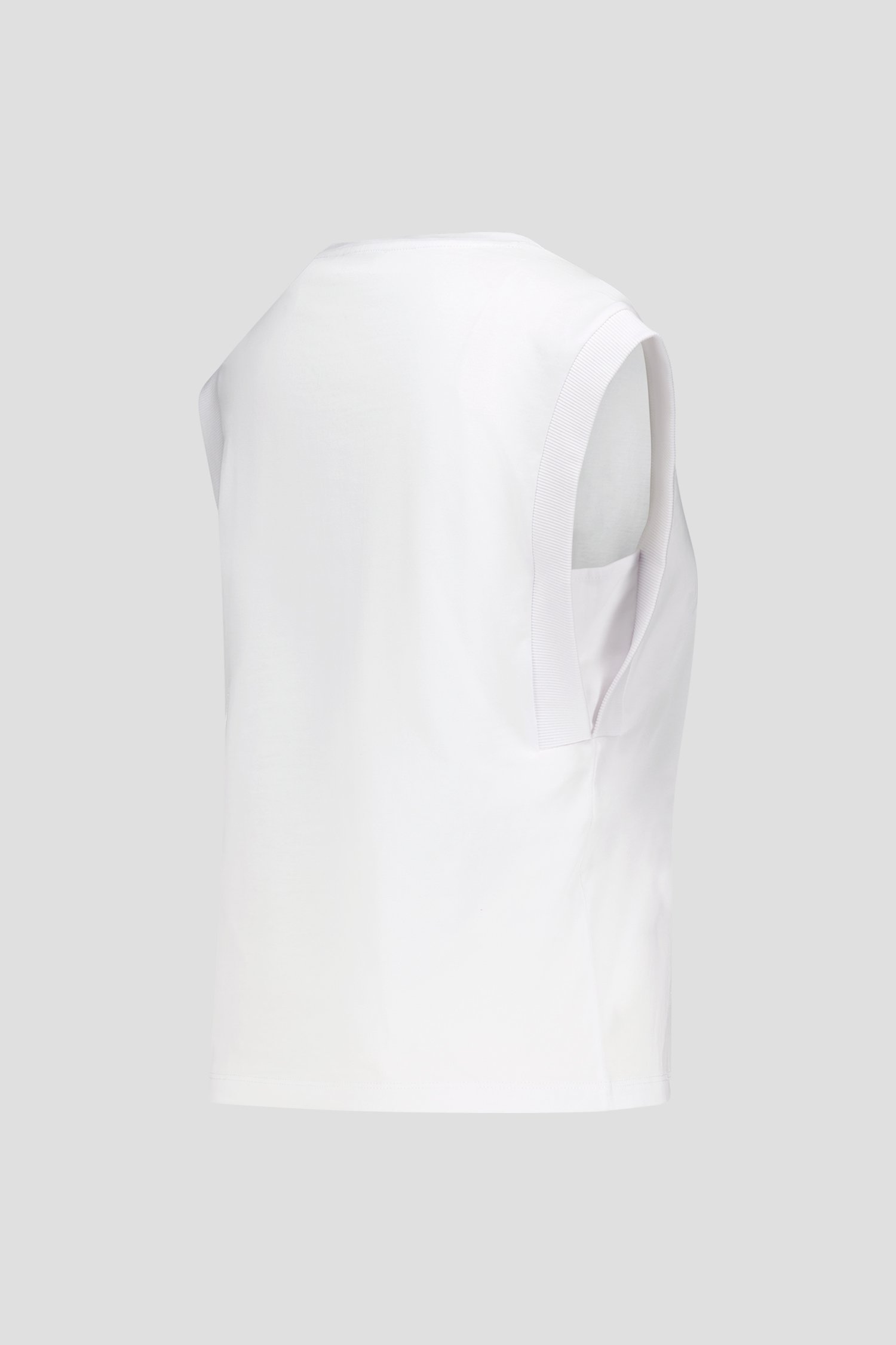T-shirt blanc avec encolure en V de Louise pour Femmes