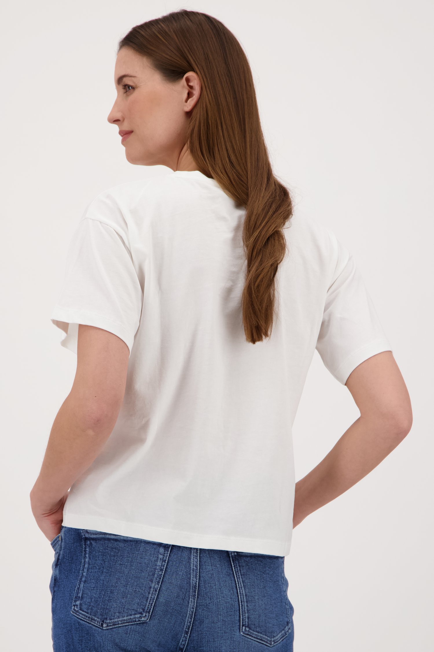 T-shirt blanc avec inscription de Louise pour Femmes