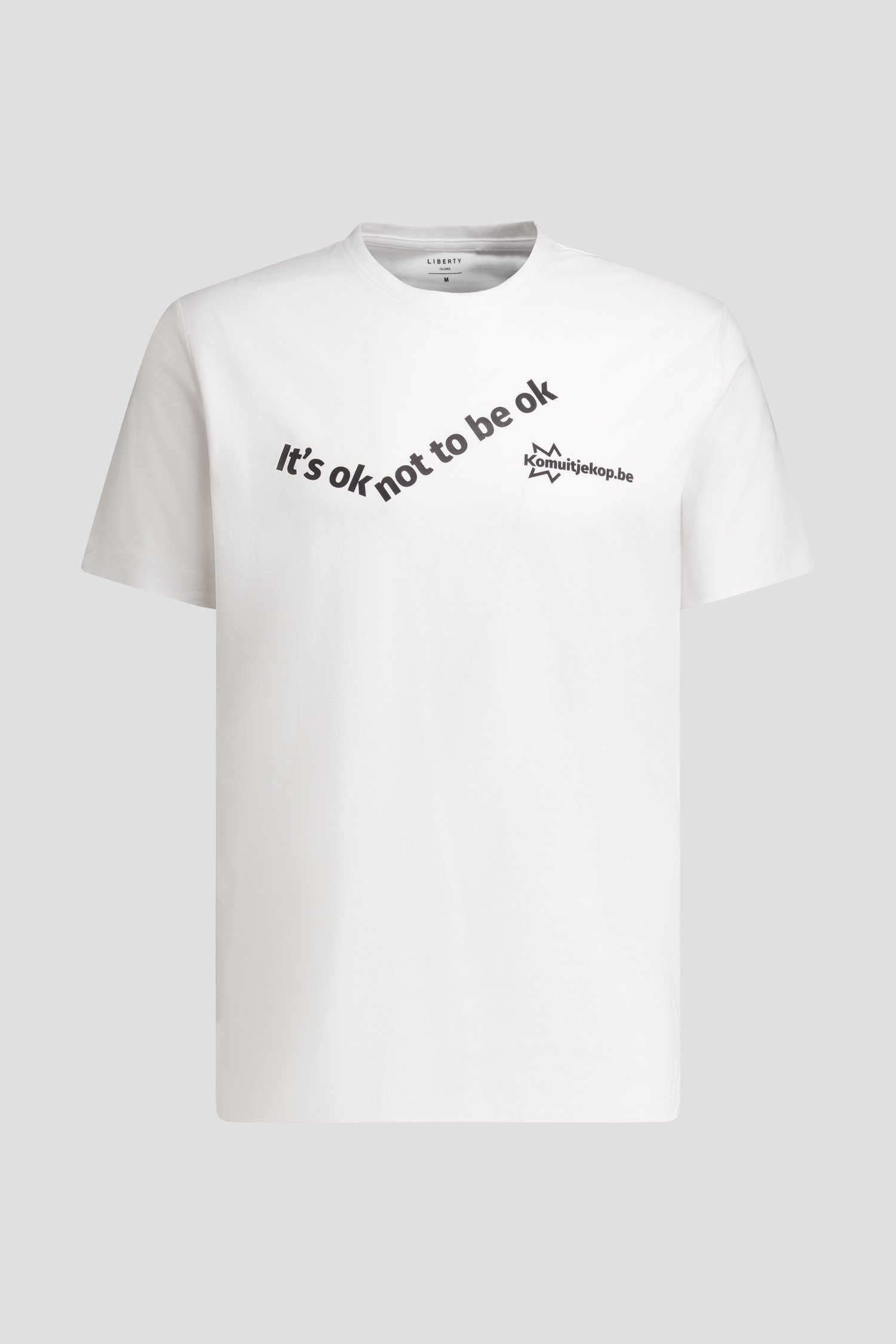 Photo produit 1 de T-shirt blanc – Kom Uit Je Kop  de Liberty Island pour Hommes