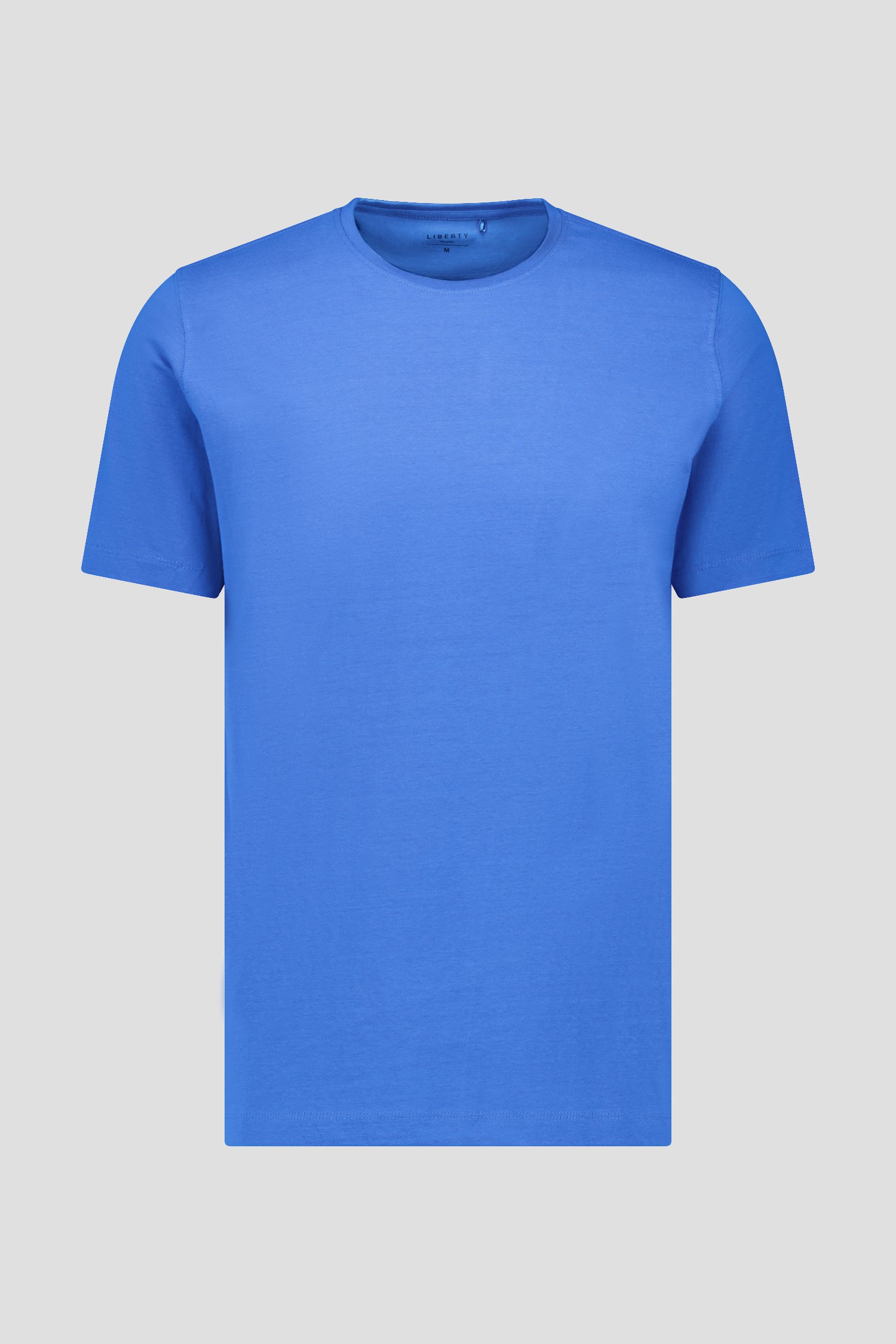 T-shirt bleu à col rond de Liberty Island pour Hommes