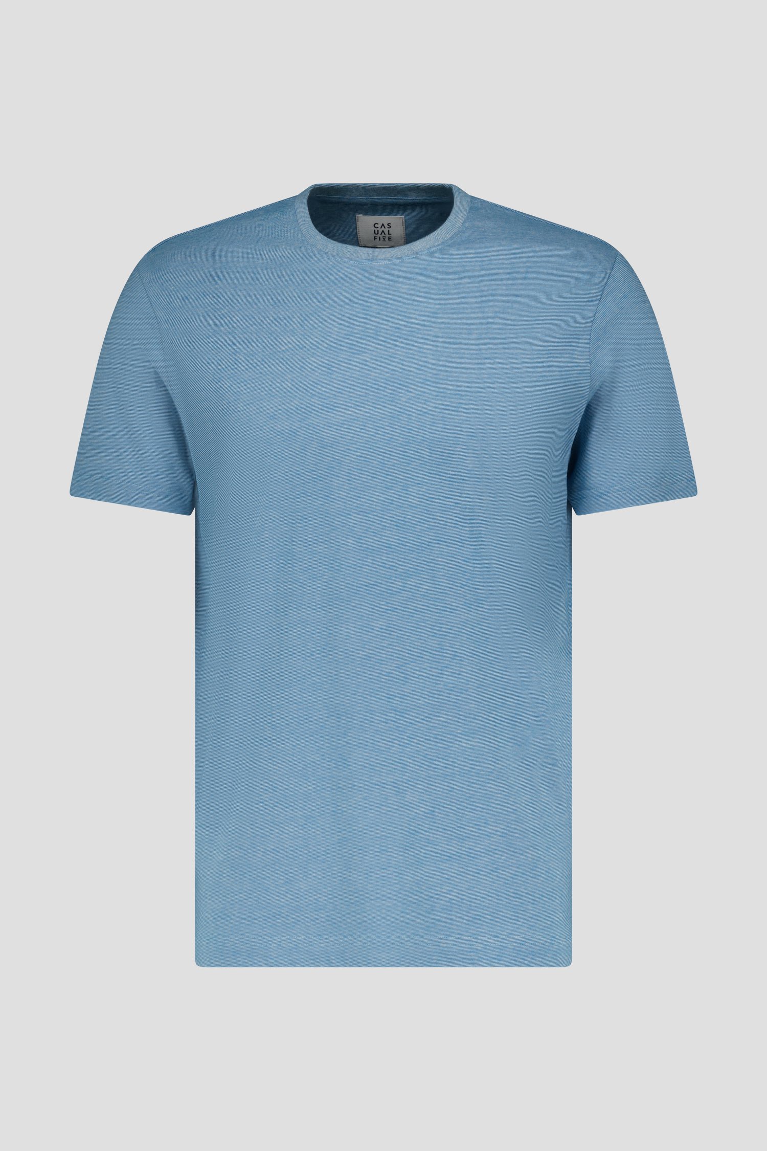 T-shirt bleu à fines rayures de Casual Five pour Hommes