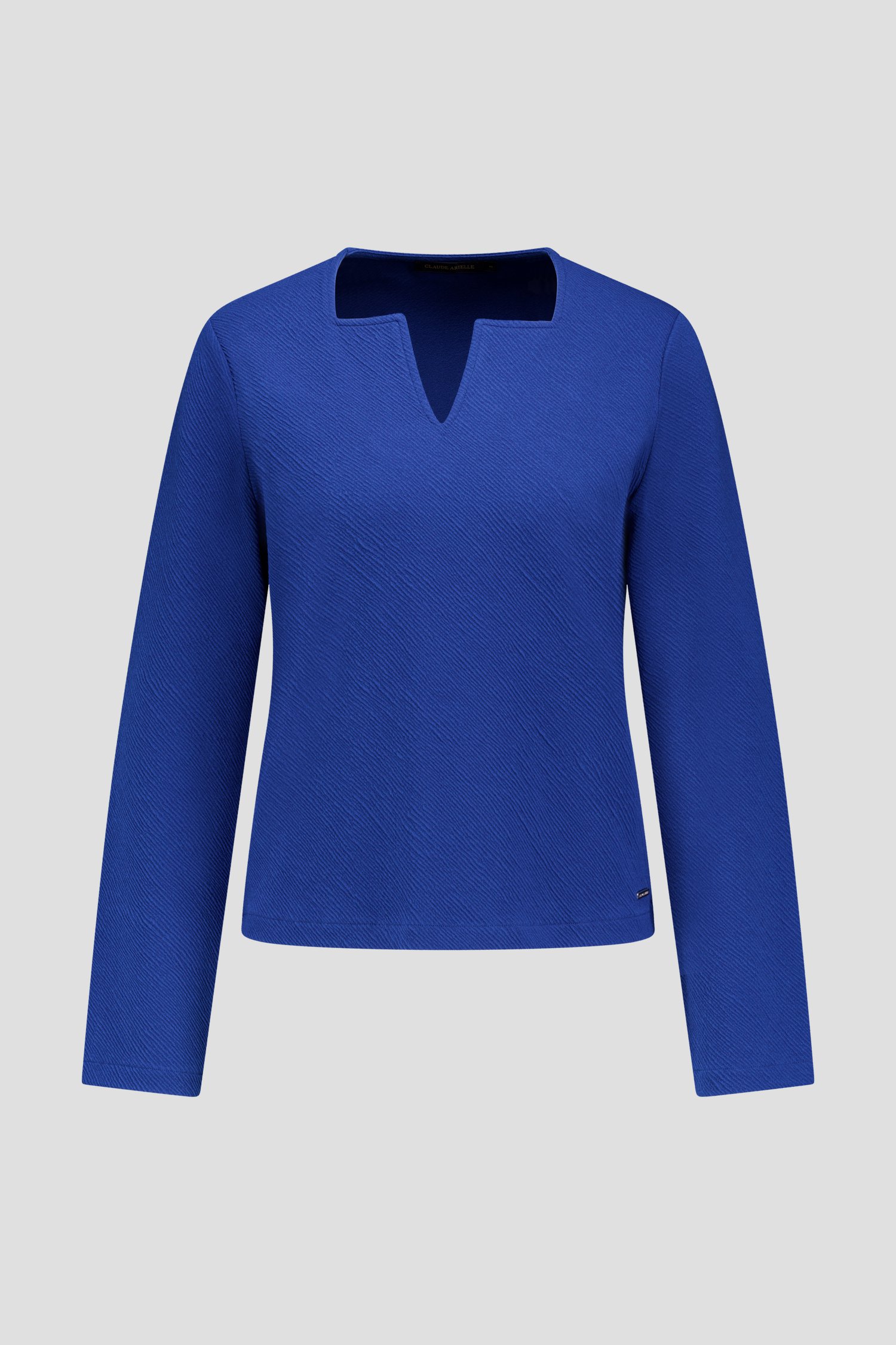 Photo produit 1 de T-shirt bleu à manches longues de Claude Arielle pour Femmes