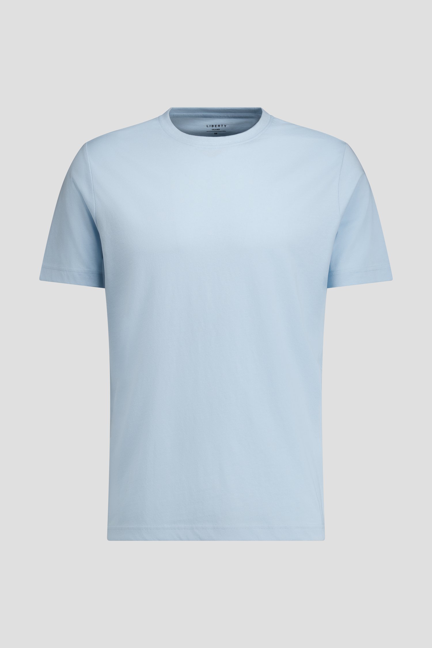 Photo produit 1 de T-shirt bleu clair à col rond de Liberty Island pour Hommes