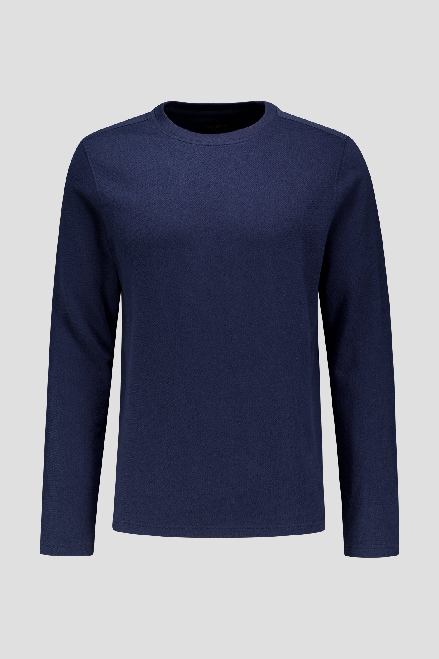 Photo produit 1 de T-shirt bleu foncé à manches longues de Ravøtt pour Hommes