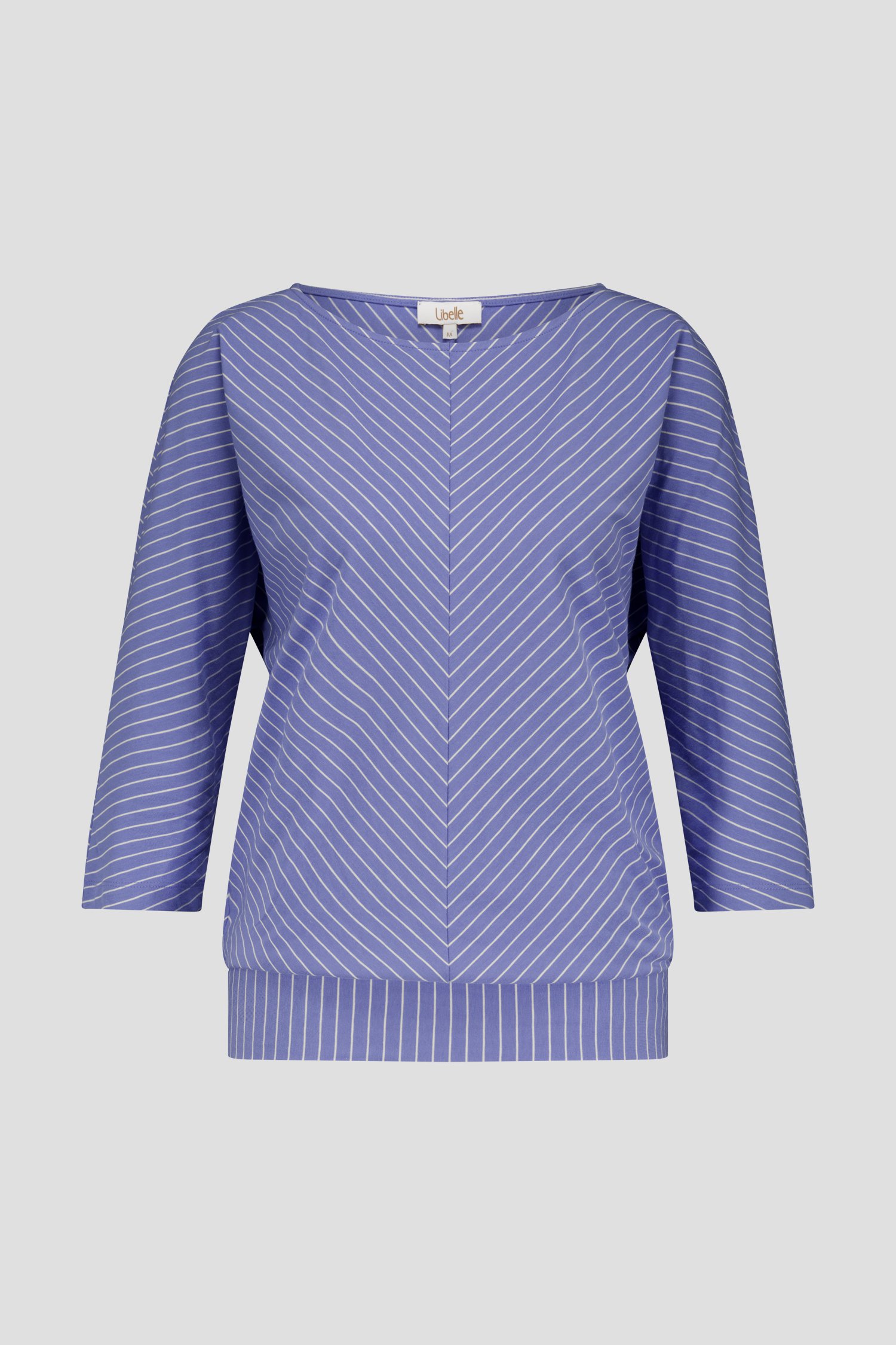 T-shirt bleu violet à motifs rayés	 de Libelle pour Femmes