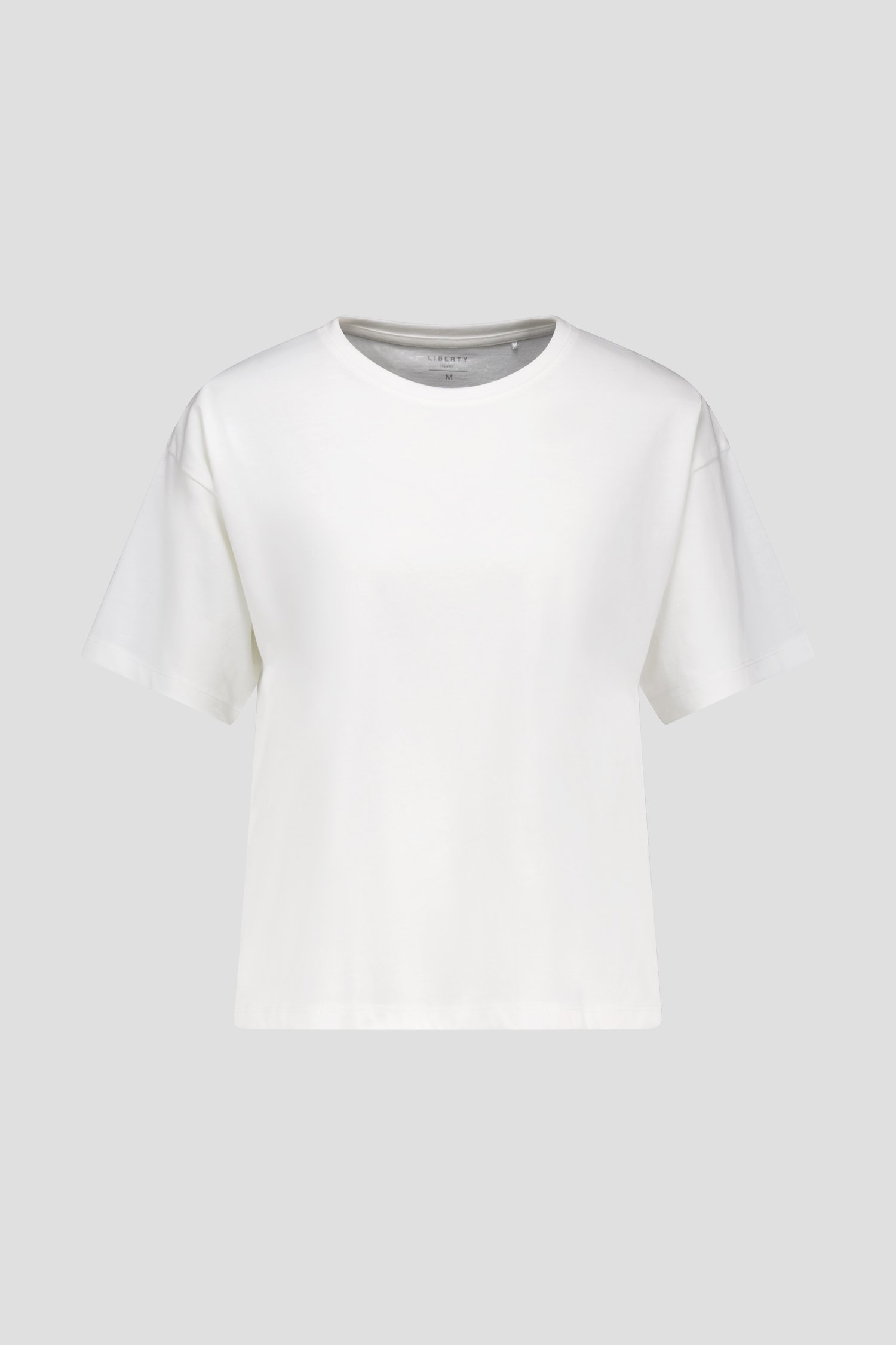 T-shirt écru à col rond de Liberty Island pour Femmes