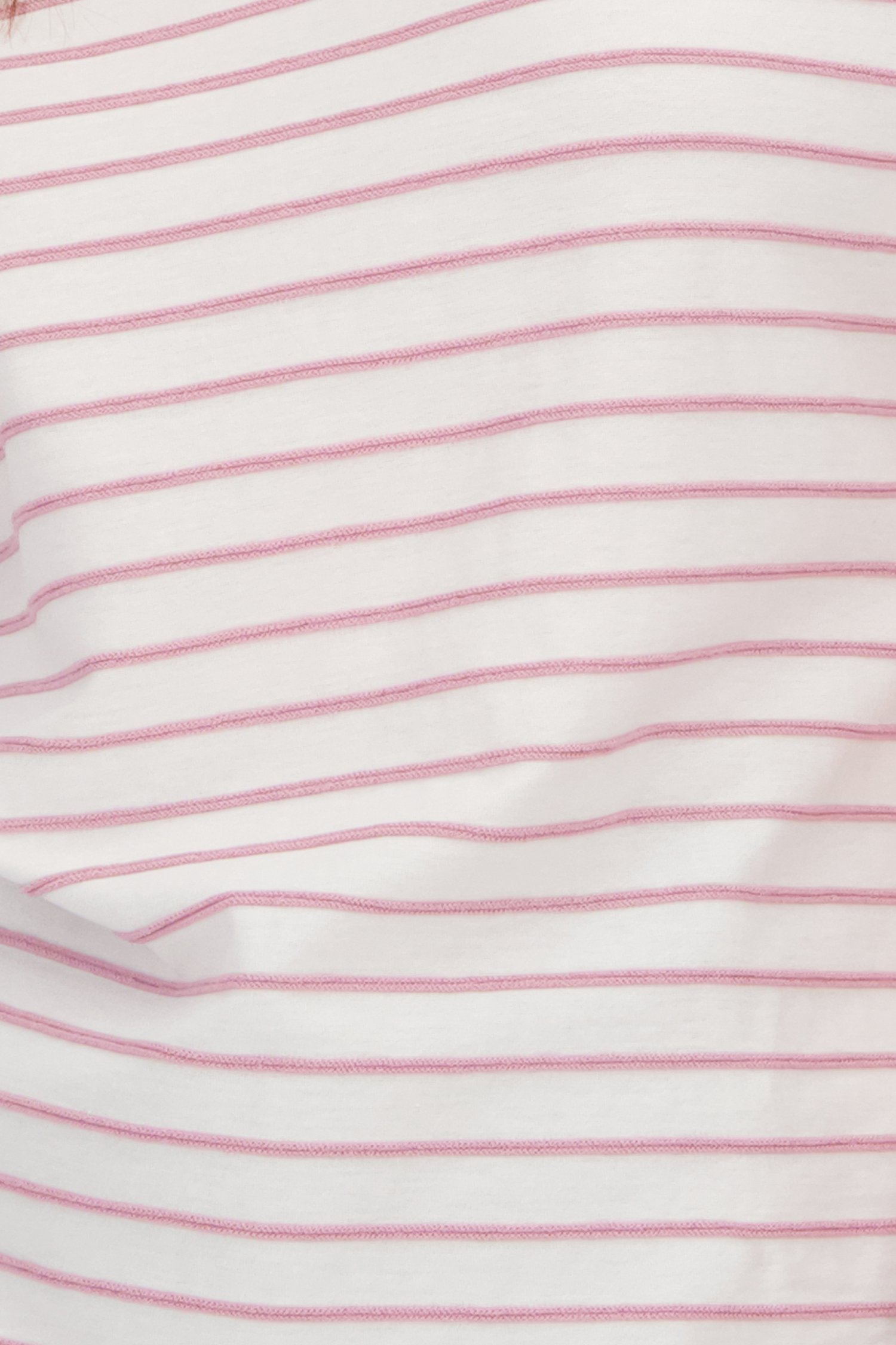 T-shirt écru à motif rayé rose clair de Liberty Loving nature pour Femmes