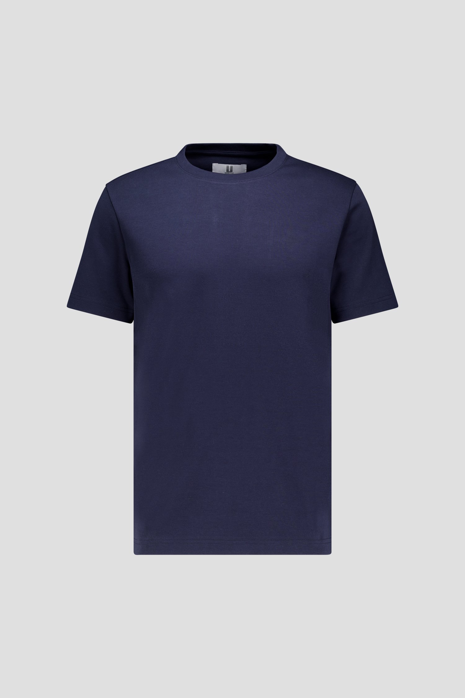 Photo produit 1 de  T-shirt en coton bleu foncé à col rond de Upper East pour Hommes