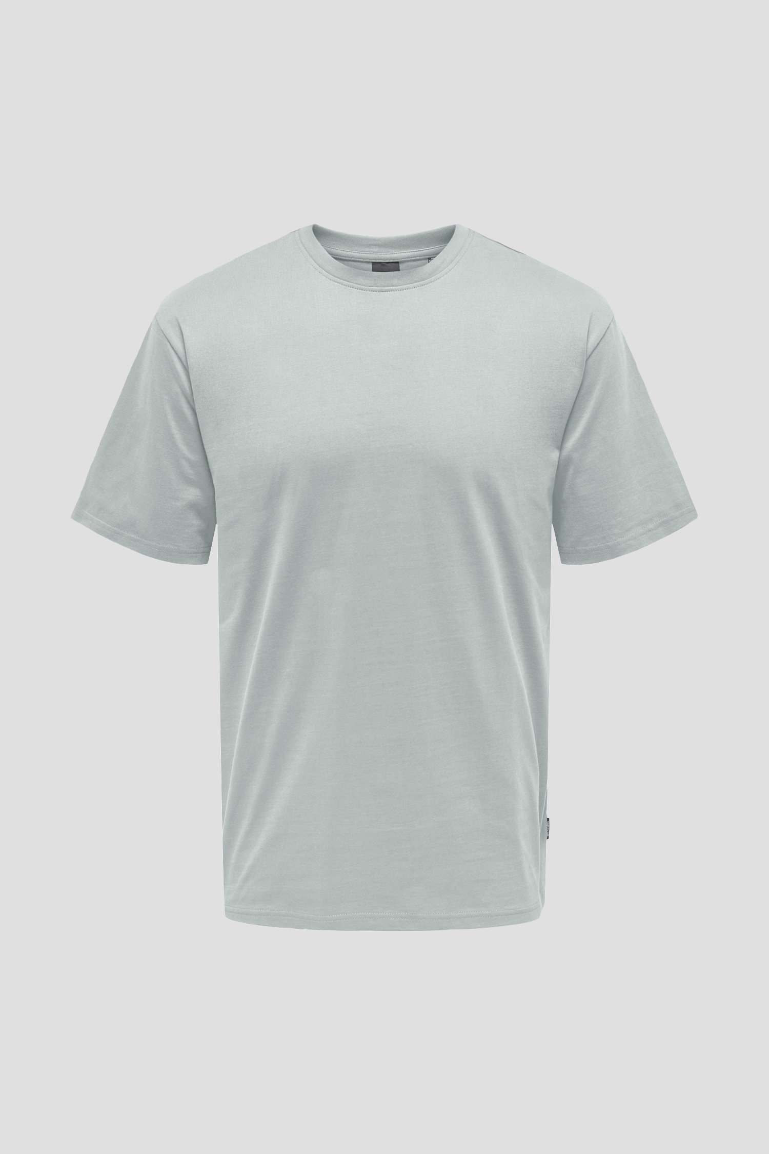 Photo produit 1 de T-shirt gris-vert à col rond de Only & Sons pour Hommes