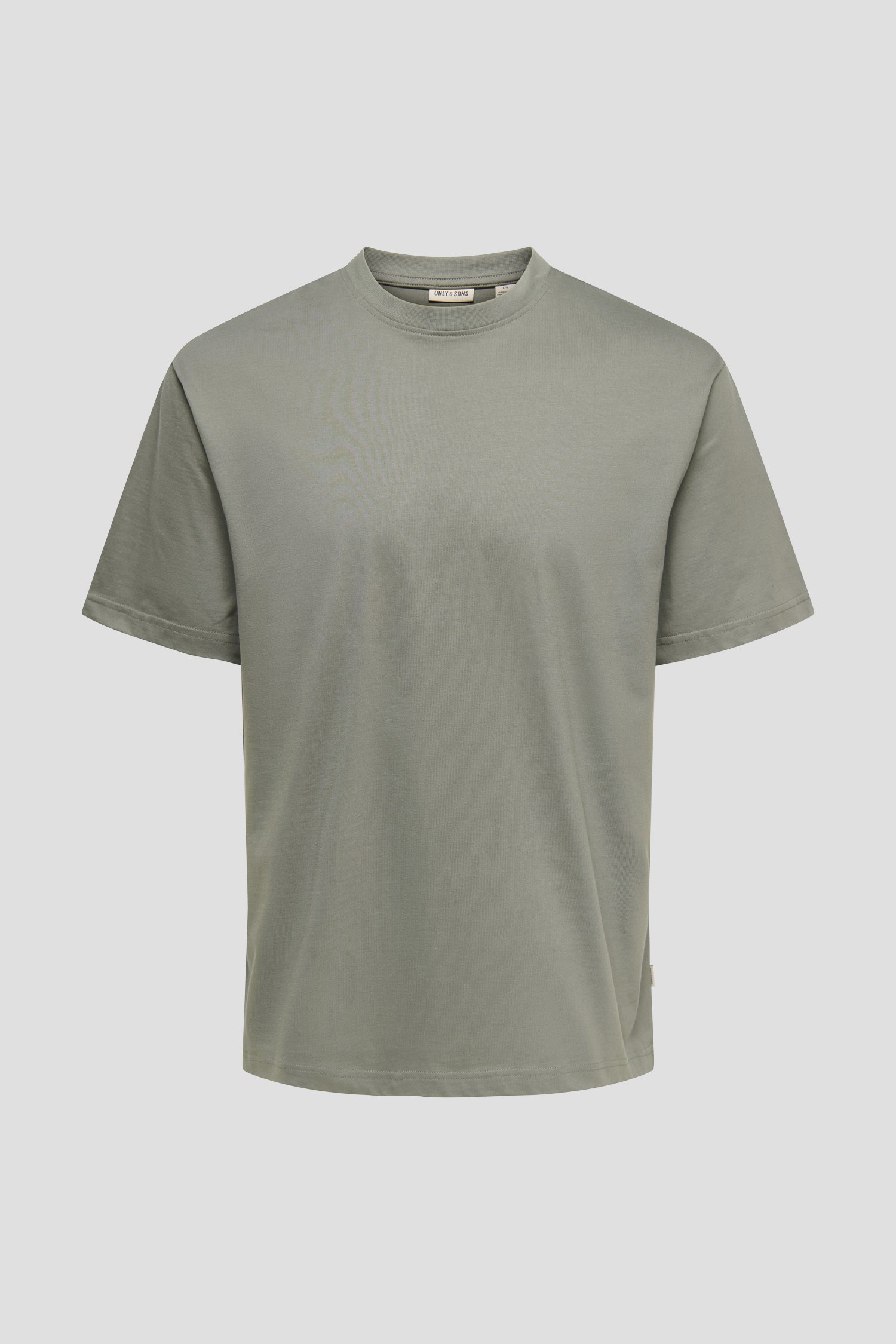Photo produit 2 de T-shirt gris-vert à col rond de Only & Sons pour Hommes
