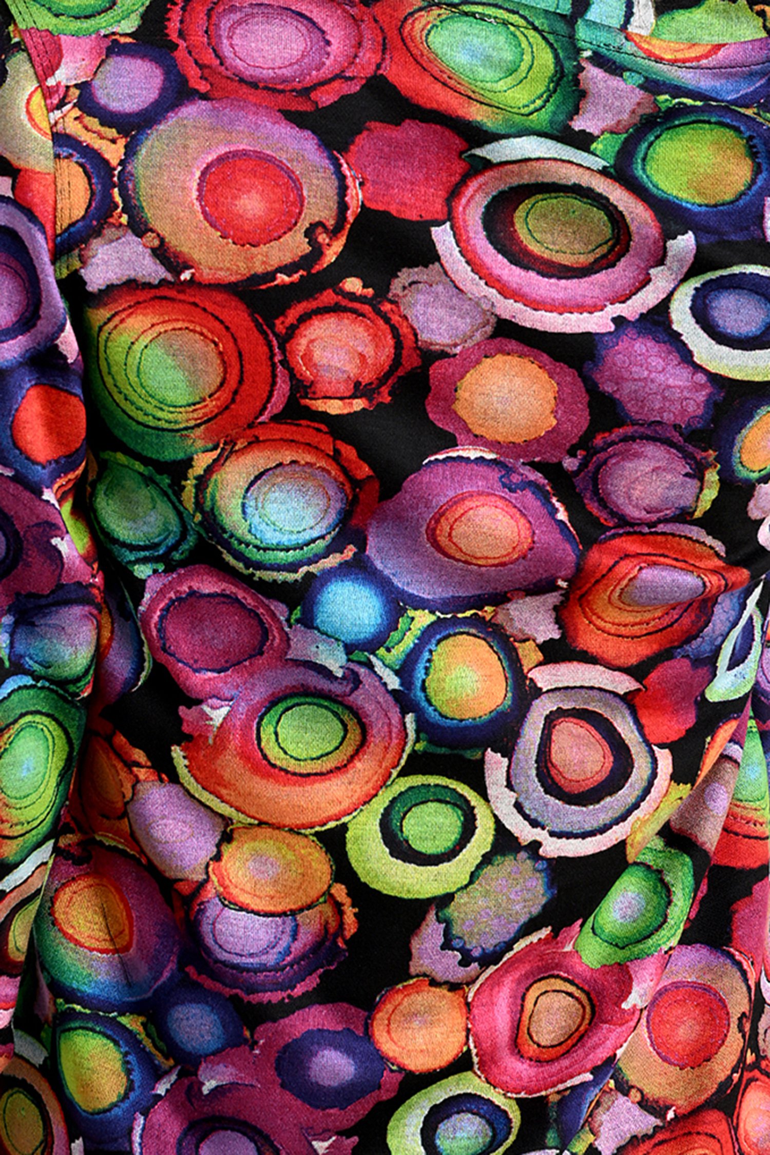 T-shirt imprimé de couleurs vives à l'aquarelle de Bicalla pour Femmes