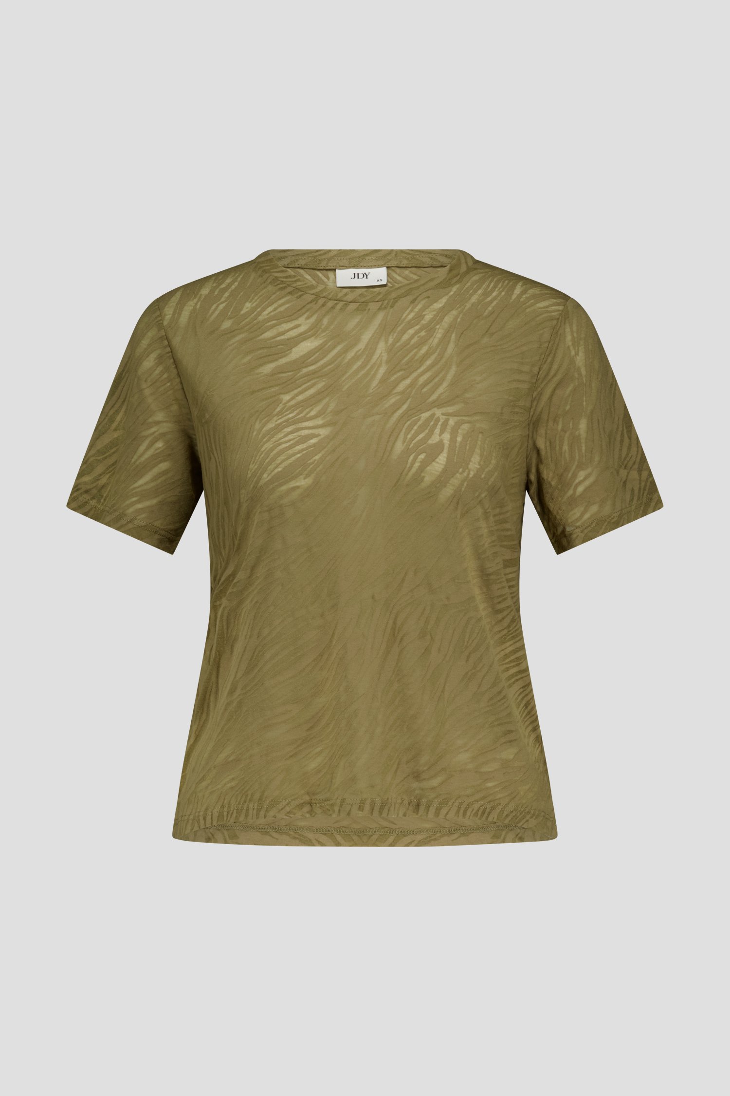T-shirt kaki à motif zébré de JDY pour Femmes
