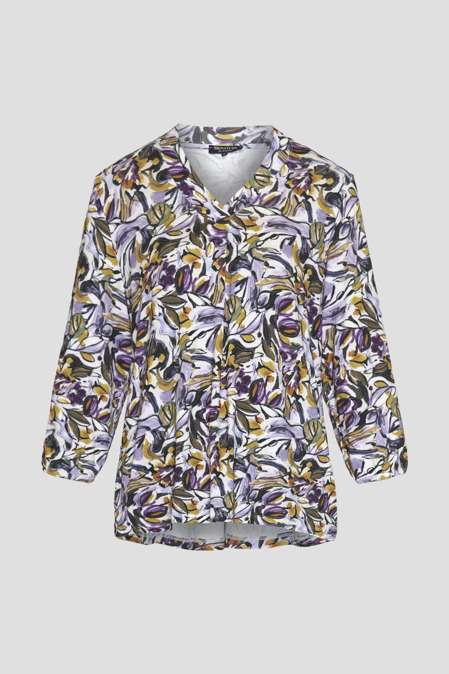 T-shirt met bloemenprint van Signature voor Dames