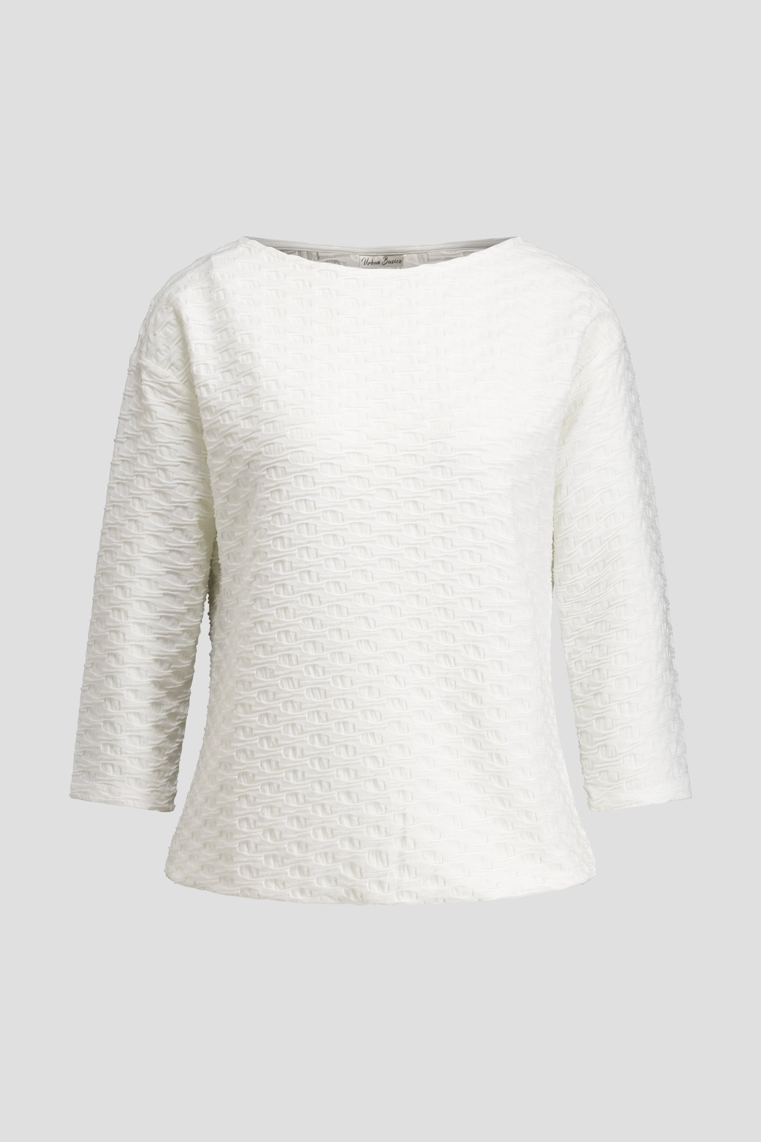 Photo produit 1 de T-shirt navy à motif rayé blanc de Barbara Lebek pour Femmes