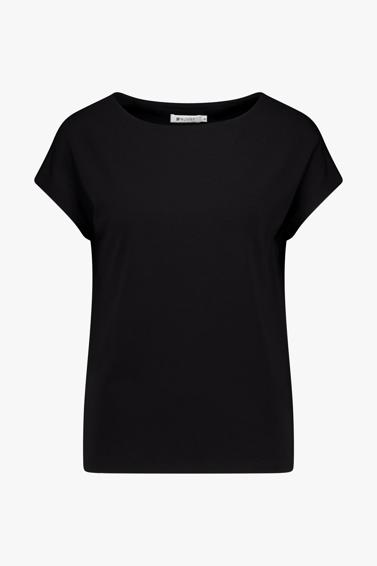 T-shirt noir à manches courtes de D'Auvry pour Femmes