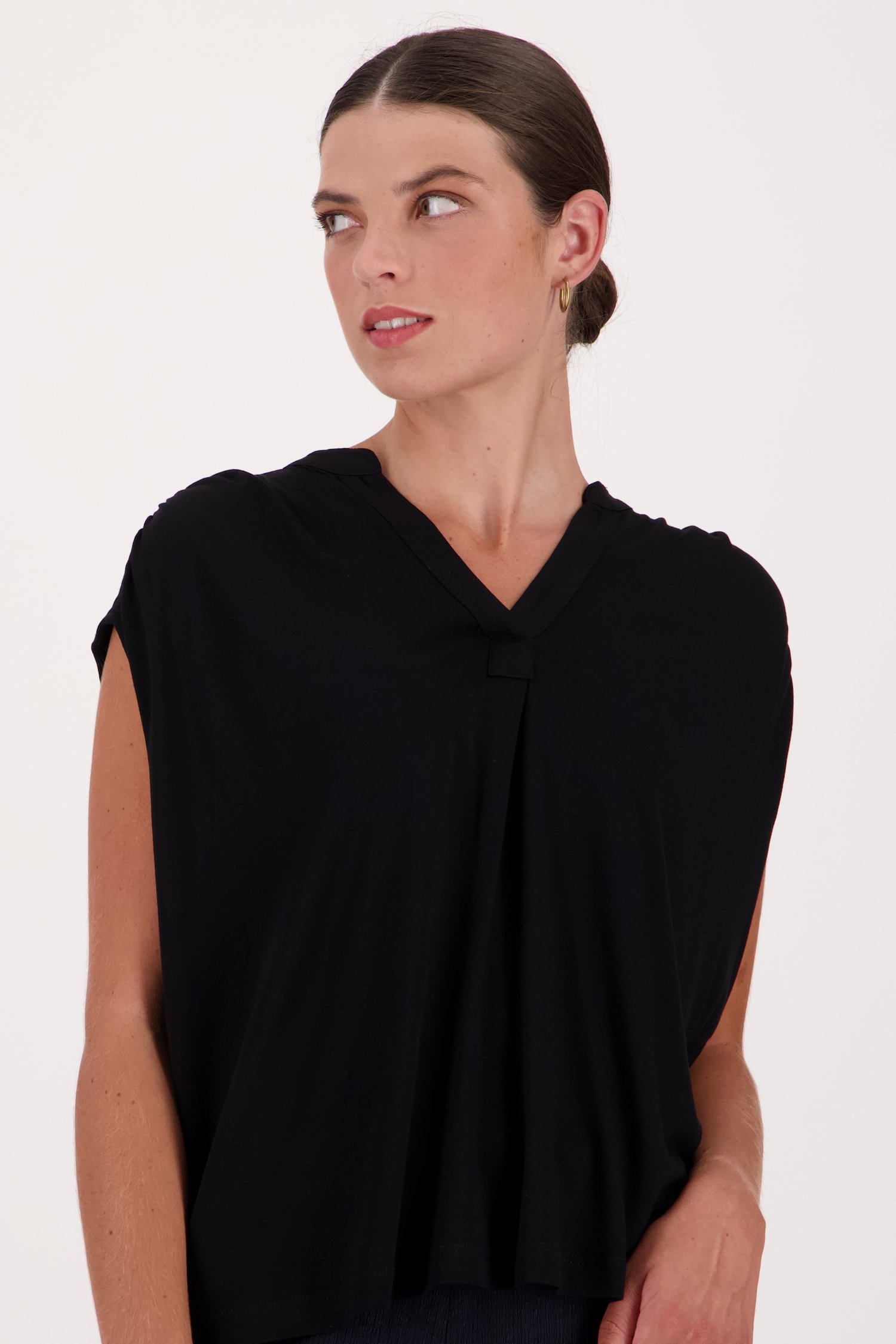 T-shirt noir ample  de Opus pour Femmes