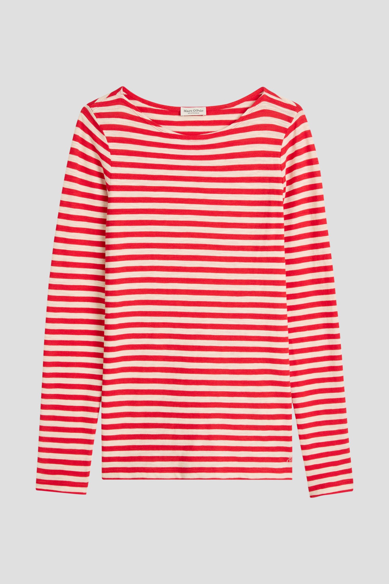 Photo produit 1 de T-shirt rayé rouge et blanc  de Marc O'Polo pour Femmes