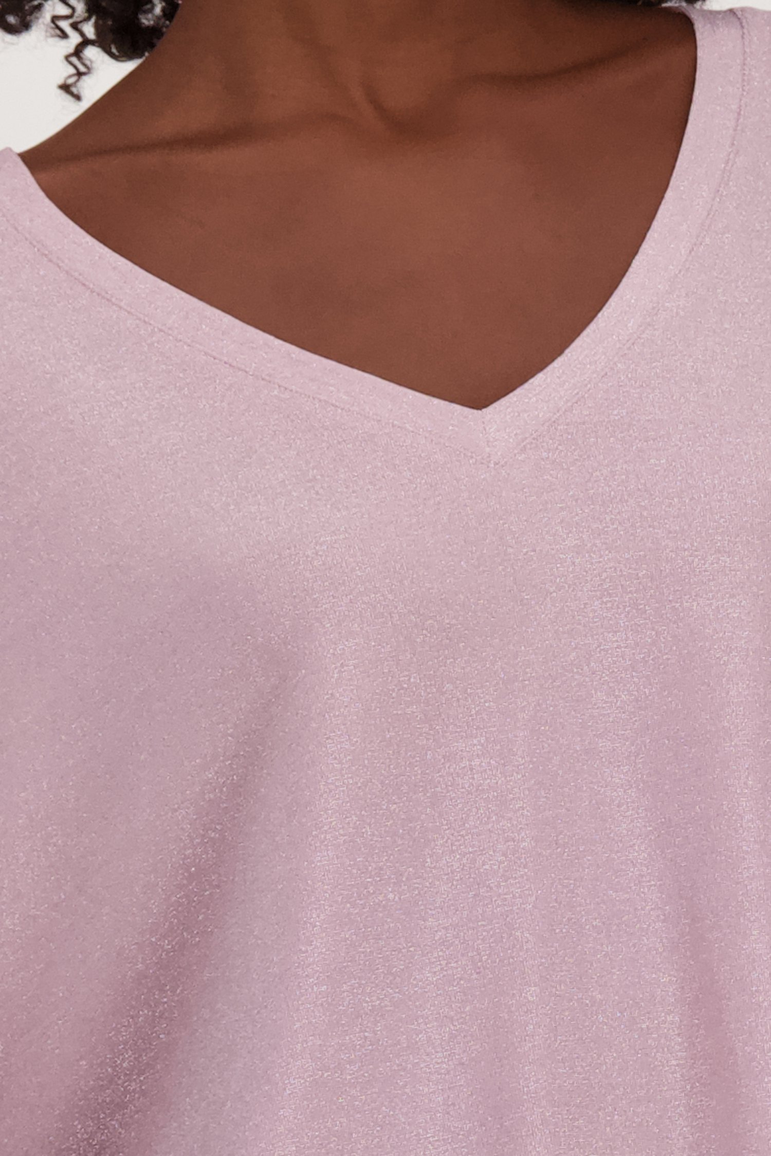T-shirt rose clair scintillant	 de Louise pour Femmes