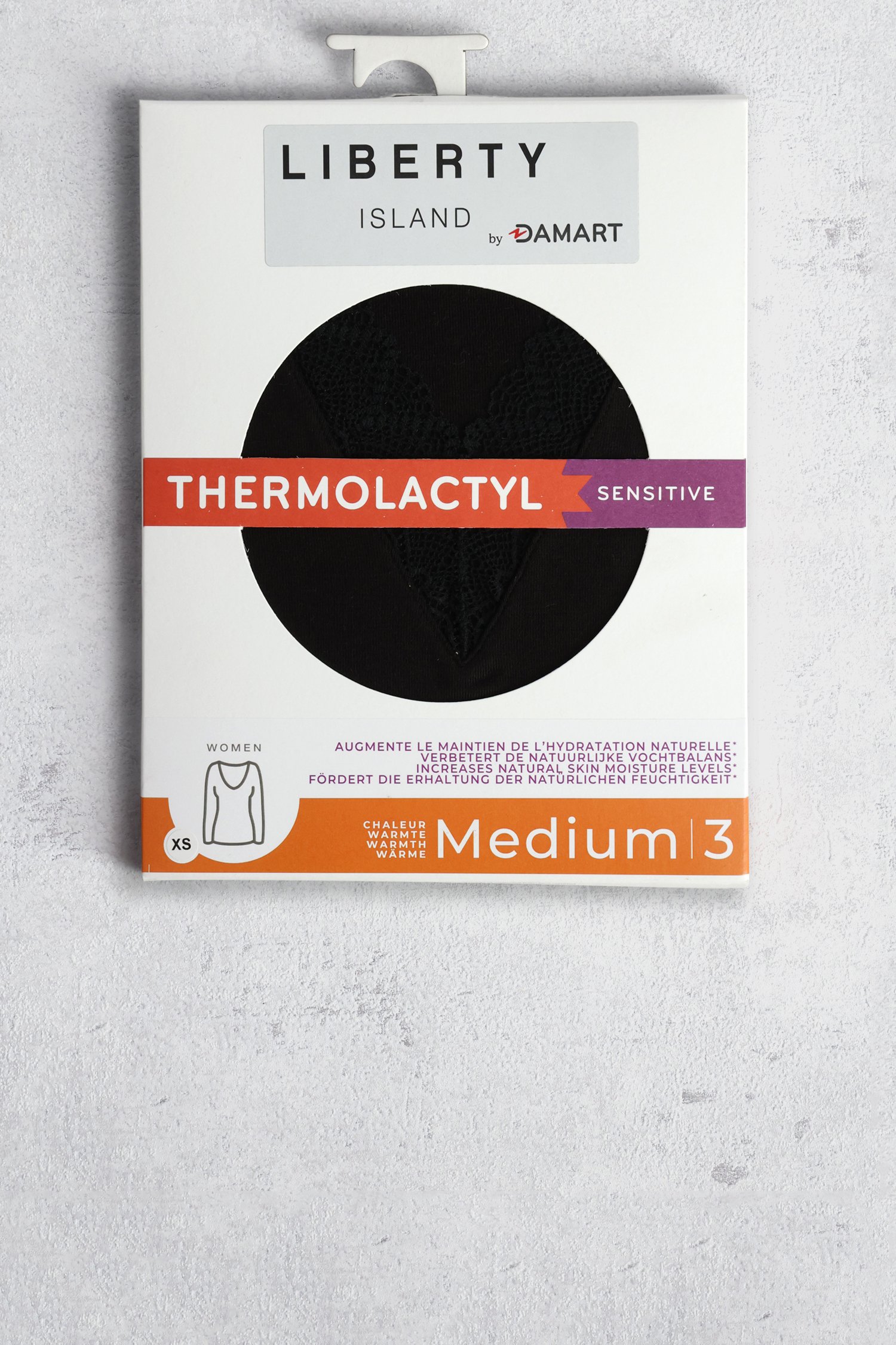 Photo produit 1 de T-shirt thermique noir à manches longues de Liberty Island pour Femmes