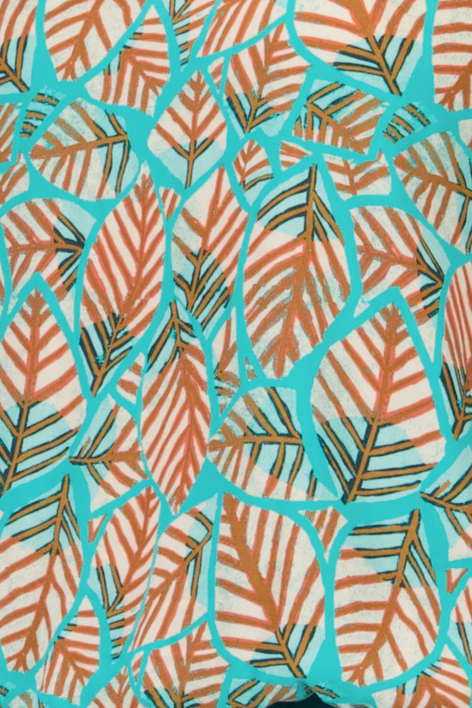 T-shirt turquoise à imprimé géométrique de Libelle pour Femmes