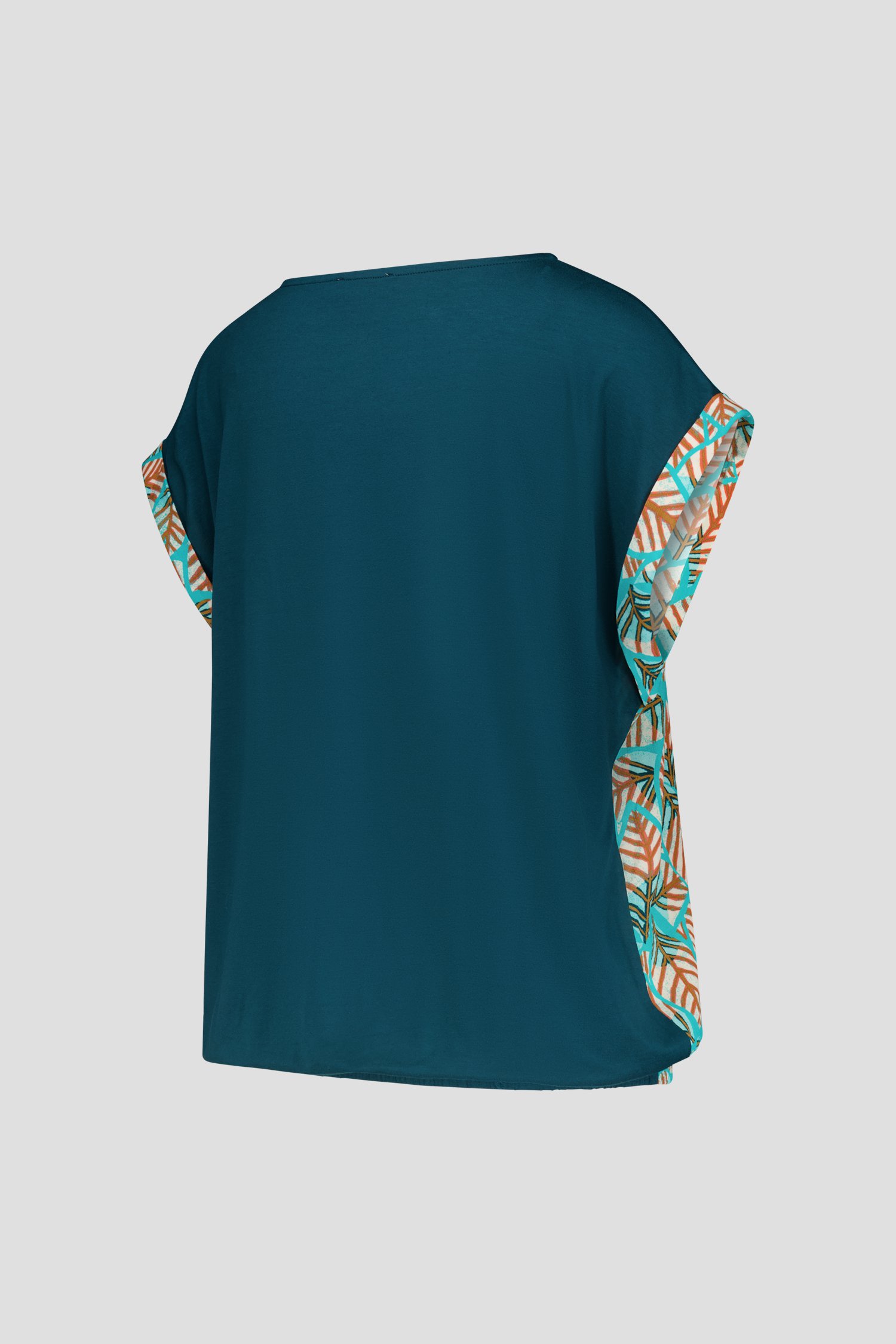 T-shirt turquoise à imprimé géométrique de Libelle pour Femmes