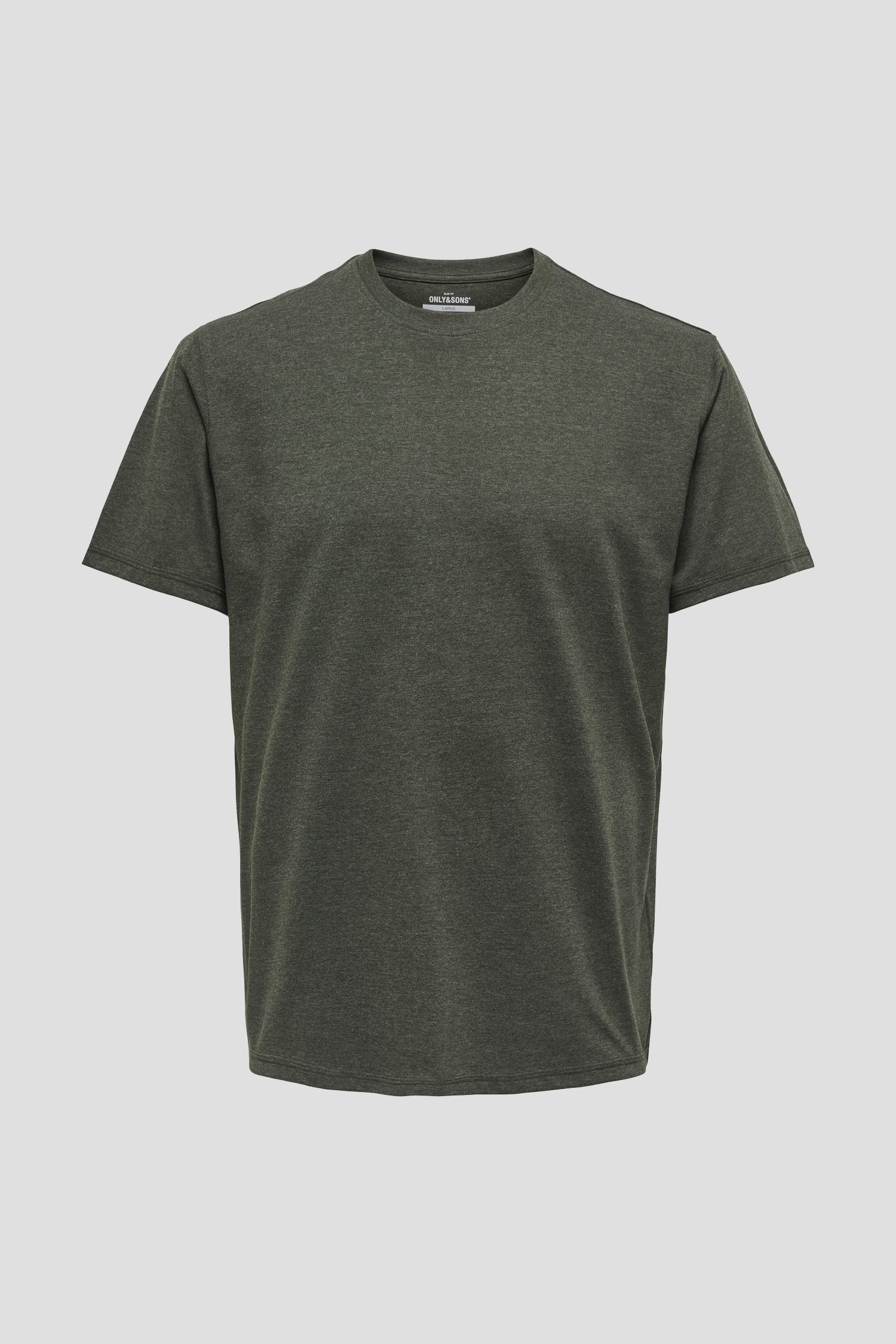 Photo produit 1 de T-shirt vert à col rond de Only & Sons pour Hommes