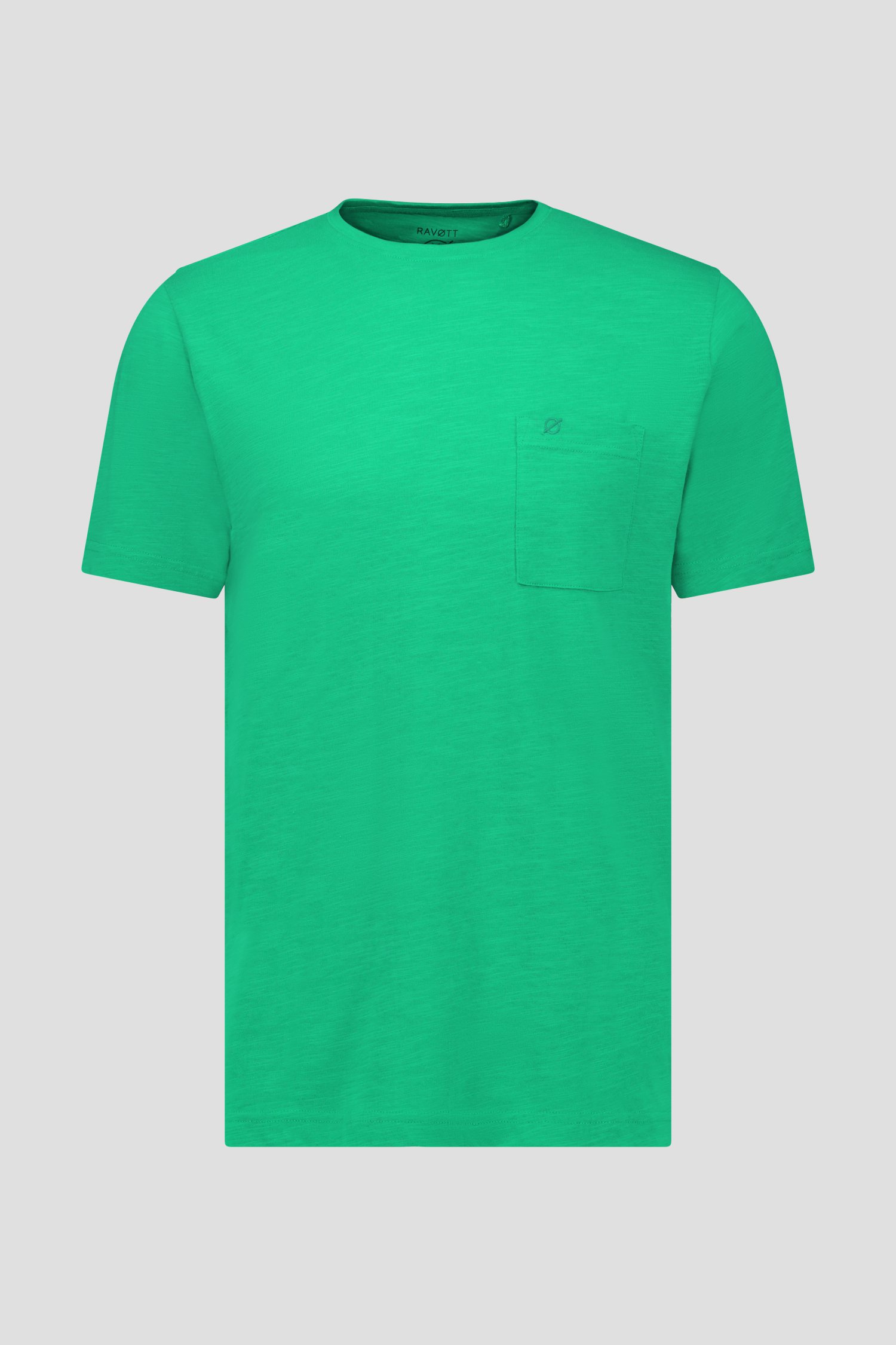 T-shirt vert à col rond de Ravøtt pour Hommes