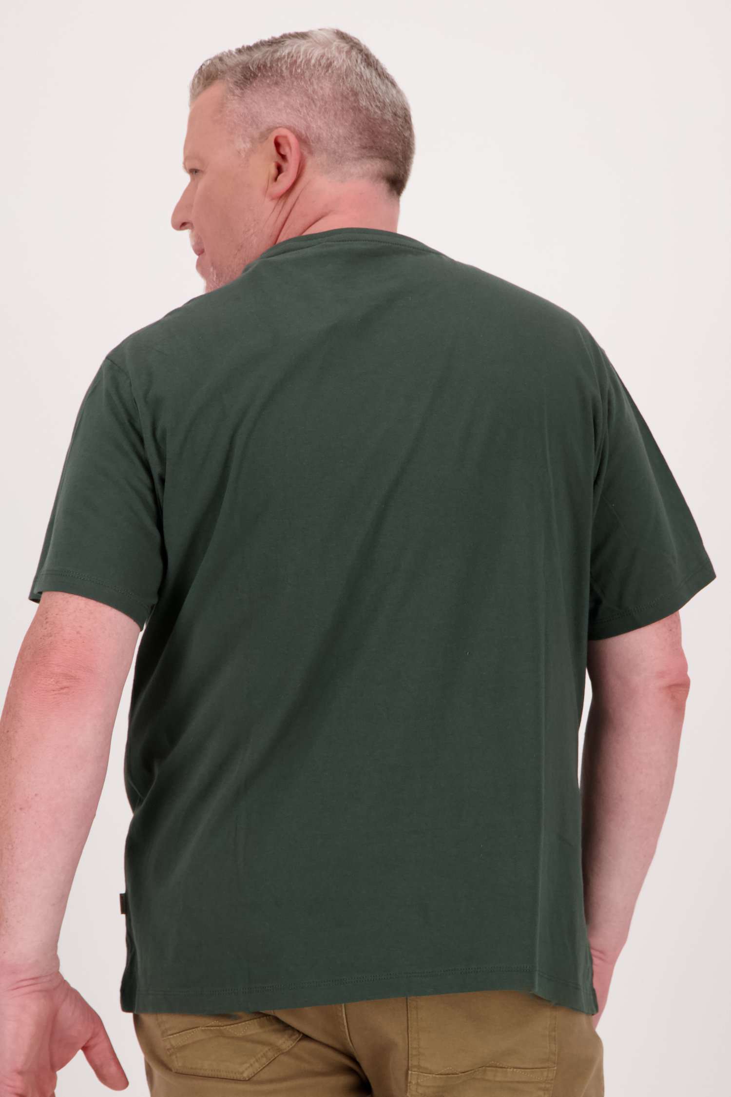 T-shirt vert foncé avec imprimé de Jefferson pour Hommes