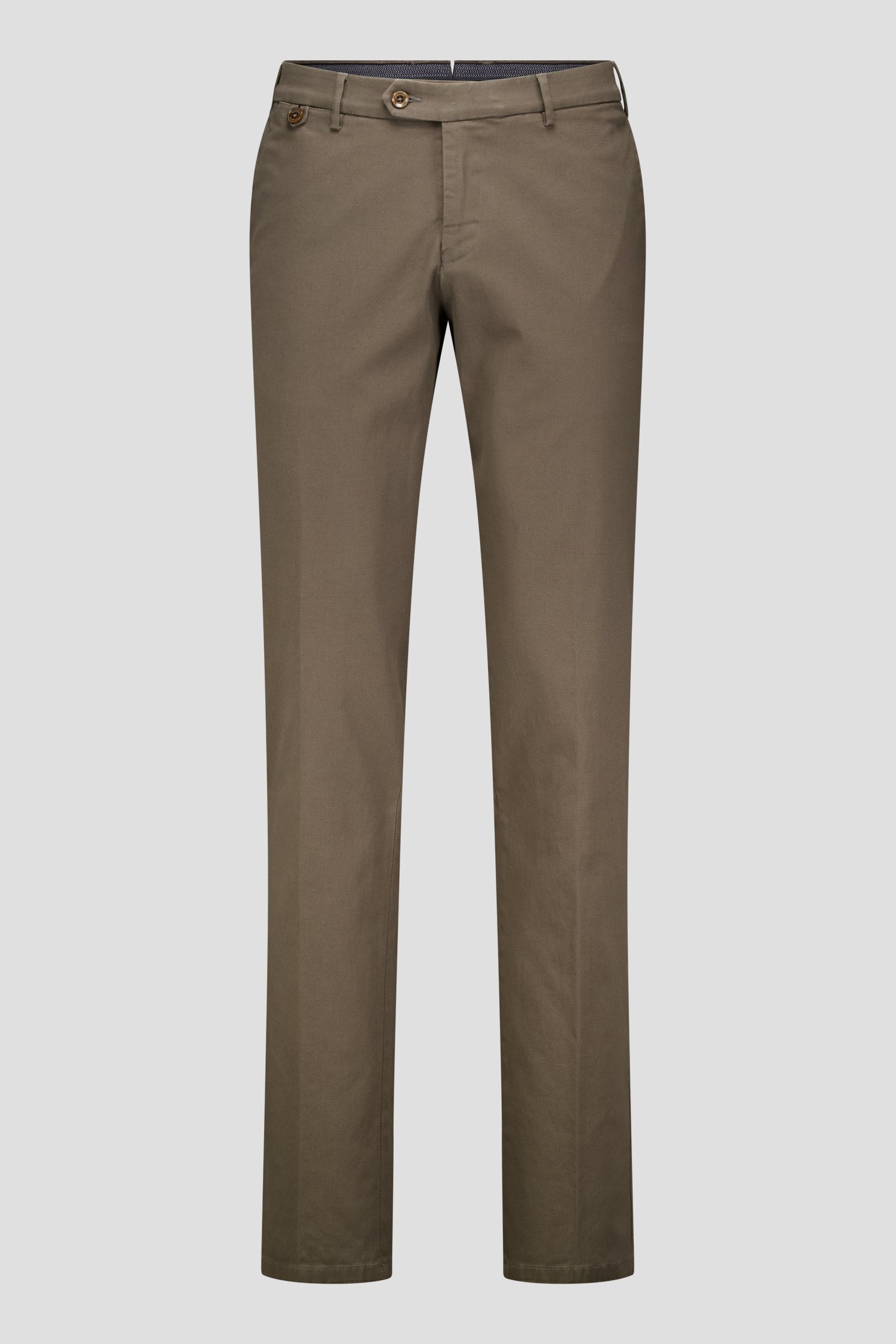 Taupe chino - Dallas - Slim fit van Brassville voor Heren