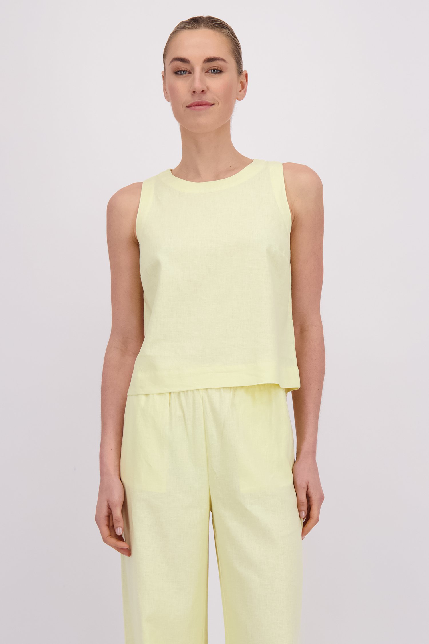 Photo supplémentaire 1 de Top en lin jaune clair de Liberty Island pour Femmes