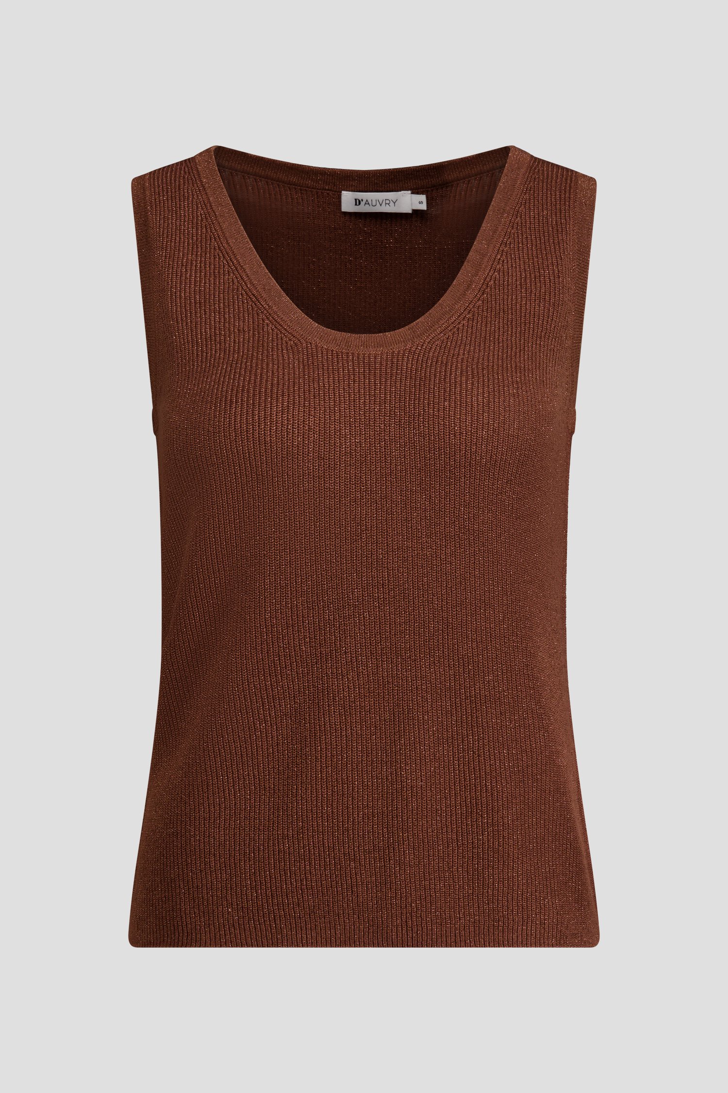 Photo produit 1 de Top en maille marron de D'Auvry pour Femmes