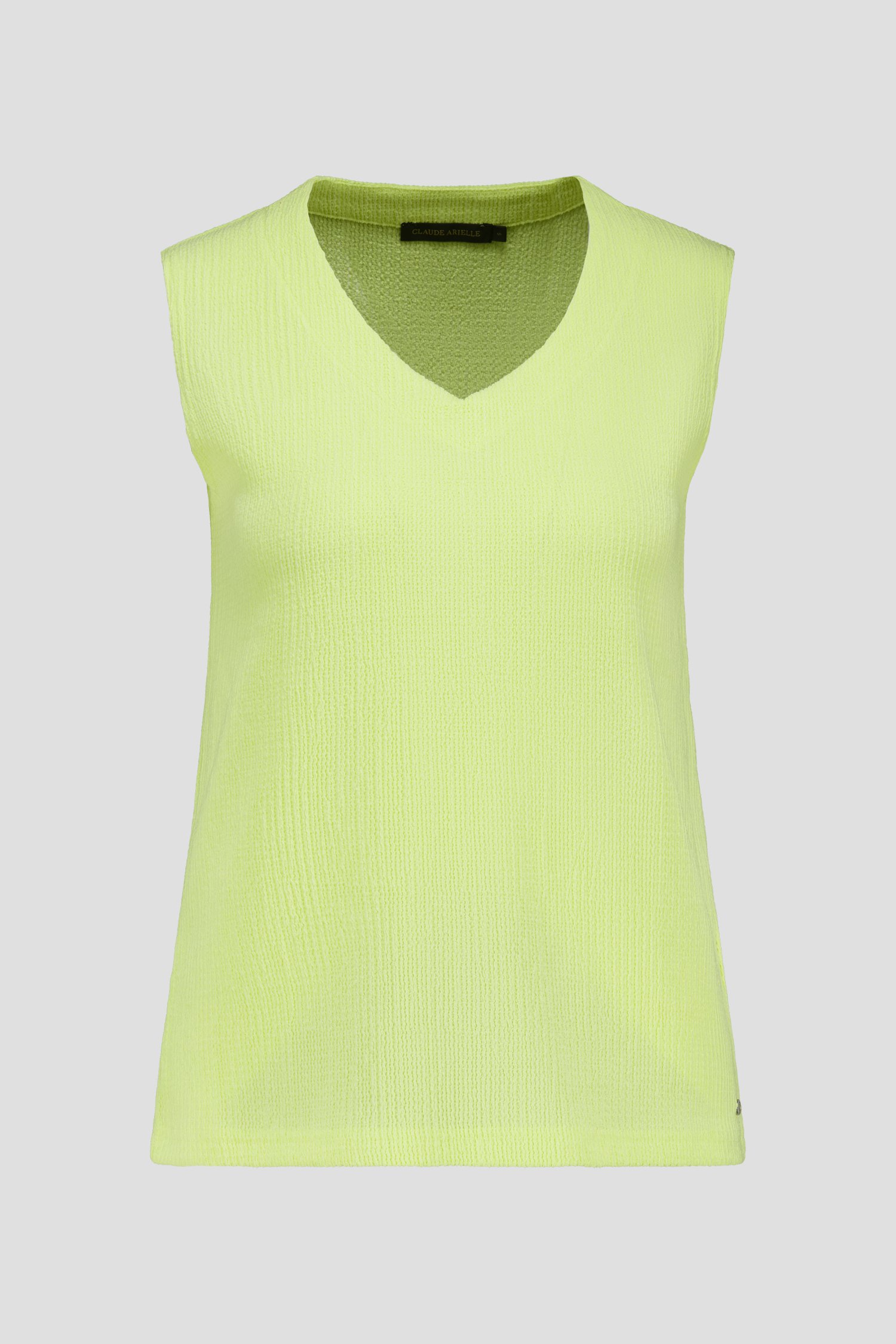 Top jaune en tissu texturé  de Claude Arielle pour Femmes