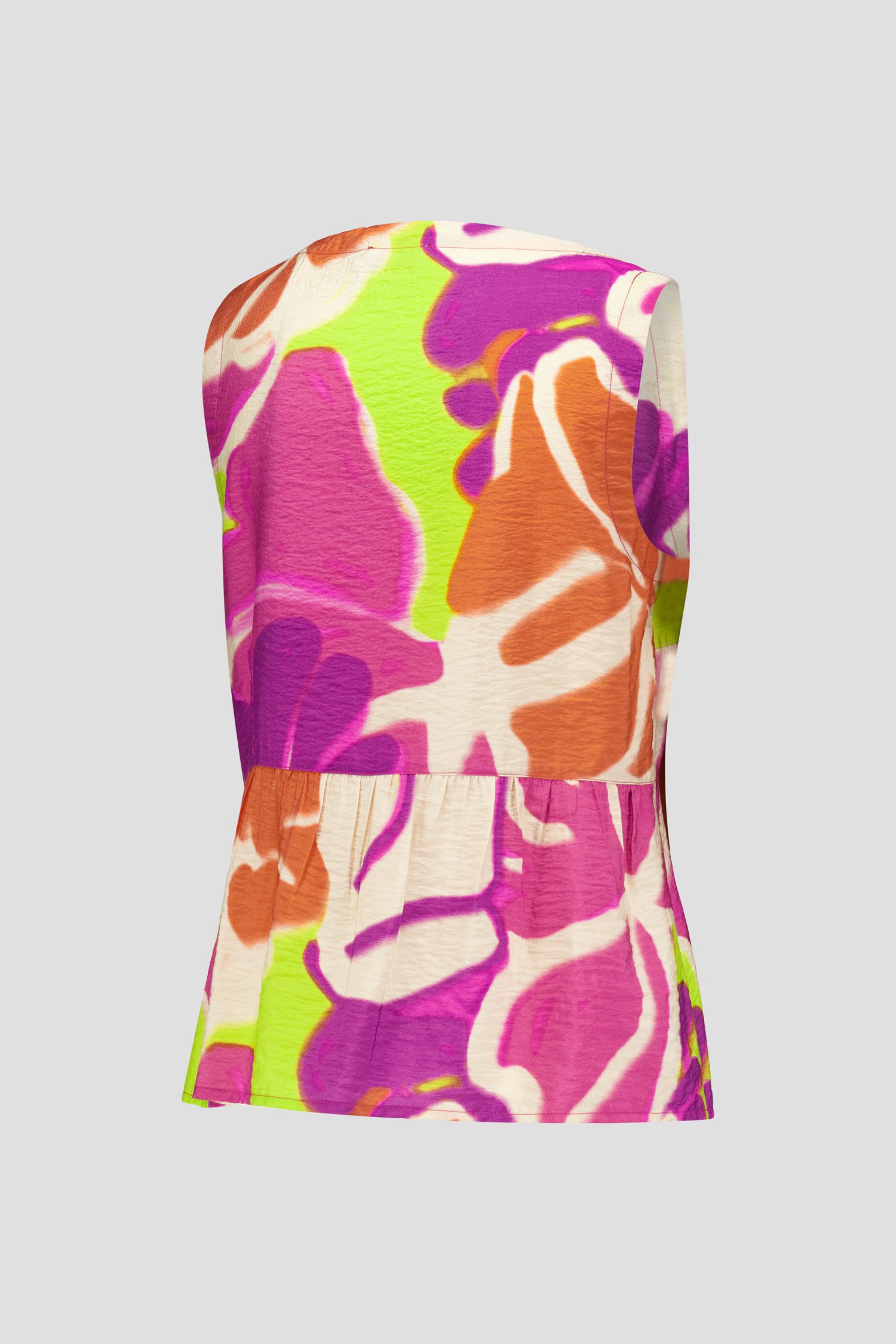 Top met zijdelook en kleurrijke print  van Libelle voor Dames
