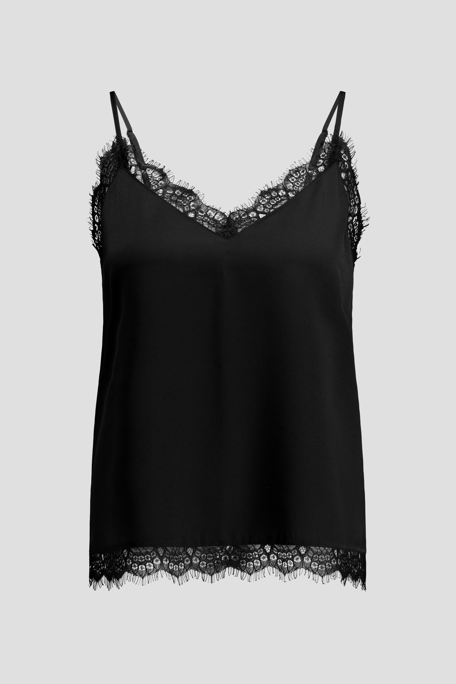 Photo produit 1 de Top noir avec dentelle de D'Auvry pour Femmes