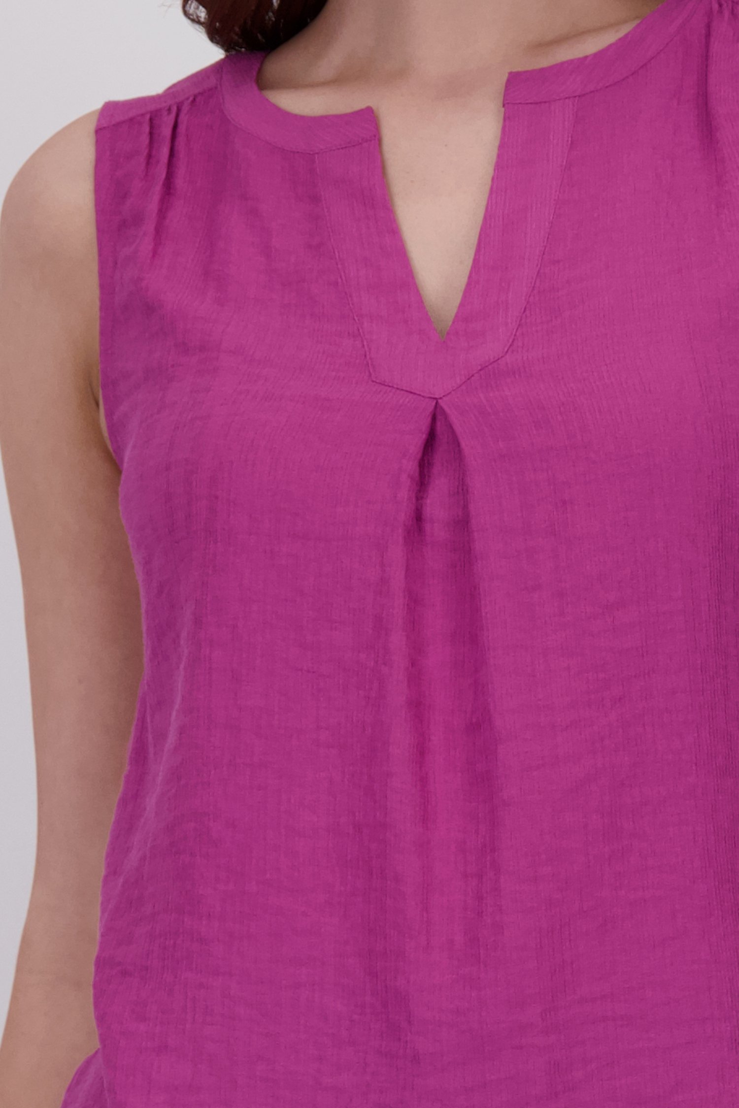 Top violet en tissu fin gaufré de Libelle pour Femmes