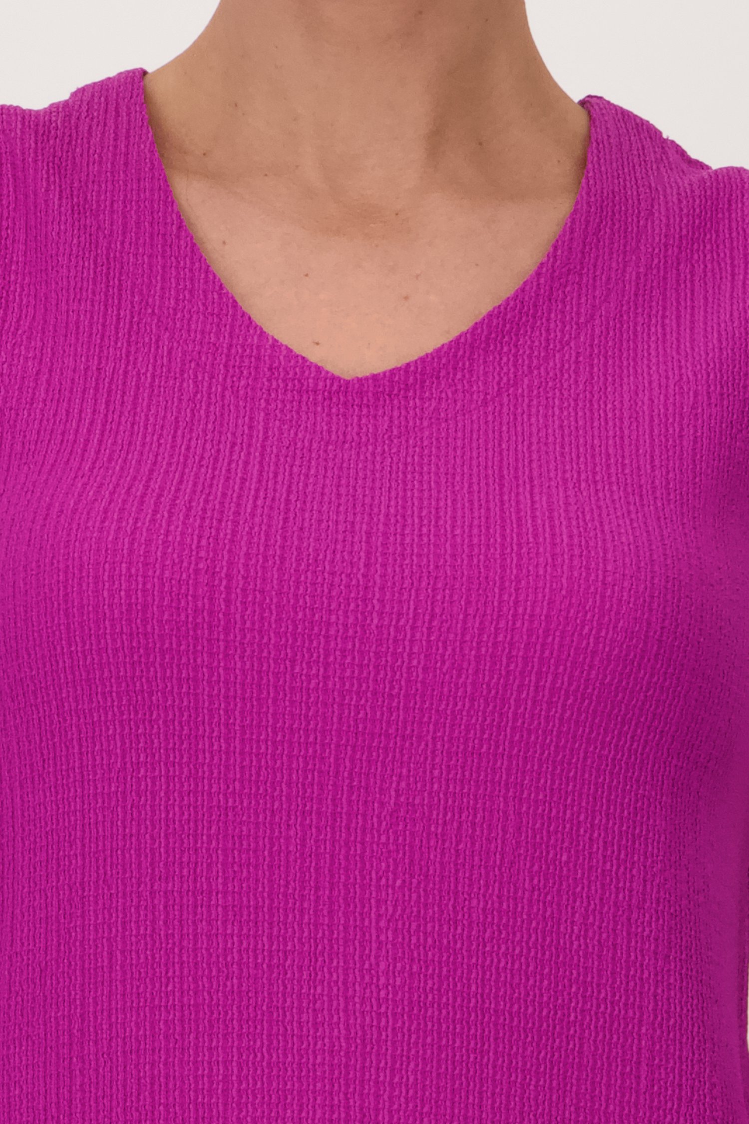 Top violet en tissu texturé  de Claude Arielle pour Femmes
