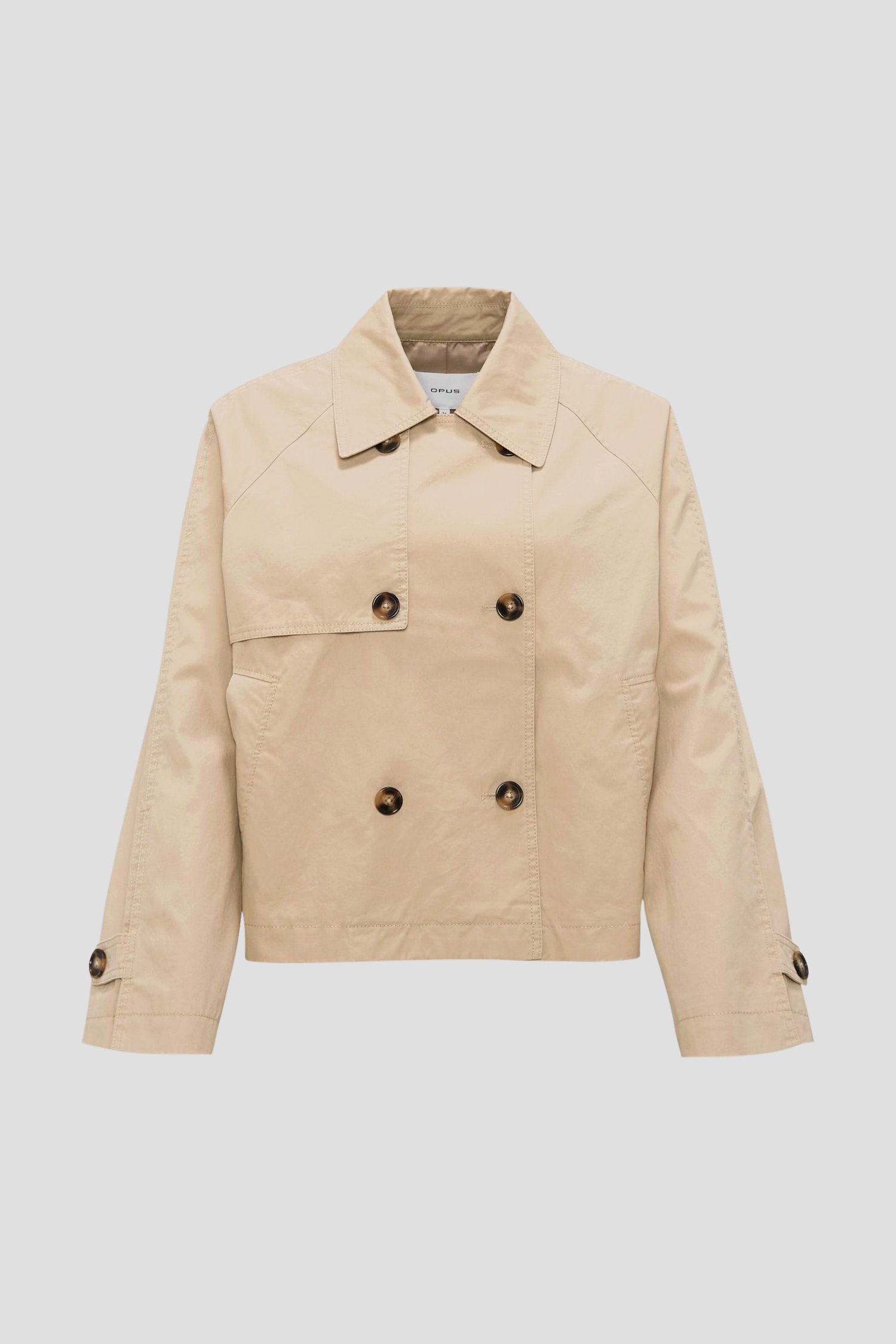 Trench-coat court beige de Opus pour Femmes