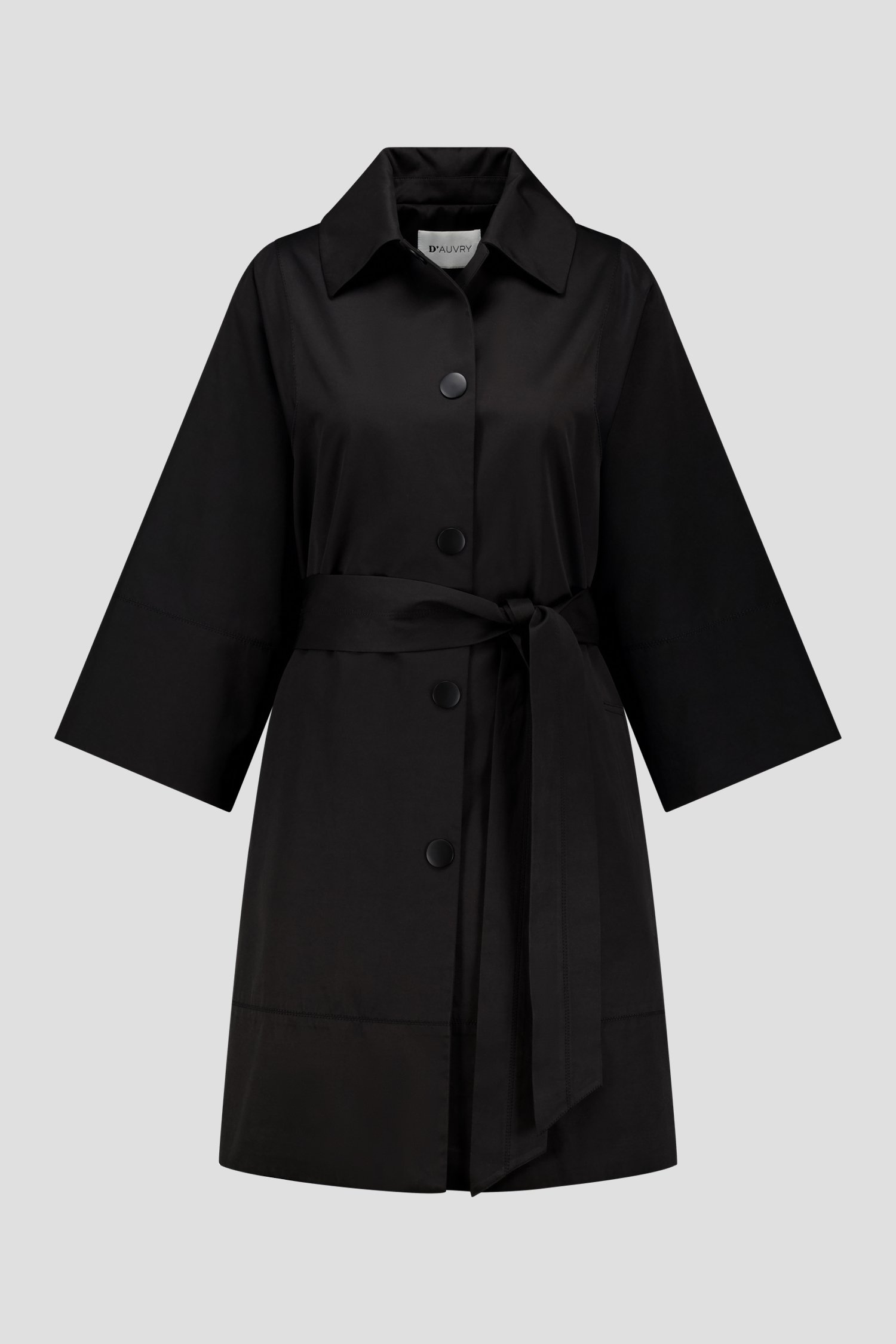 Trench-coat noir de D'Auvry pour Femmes