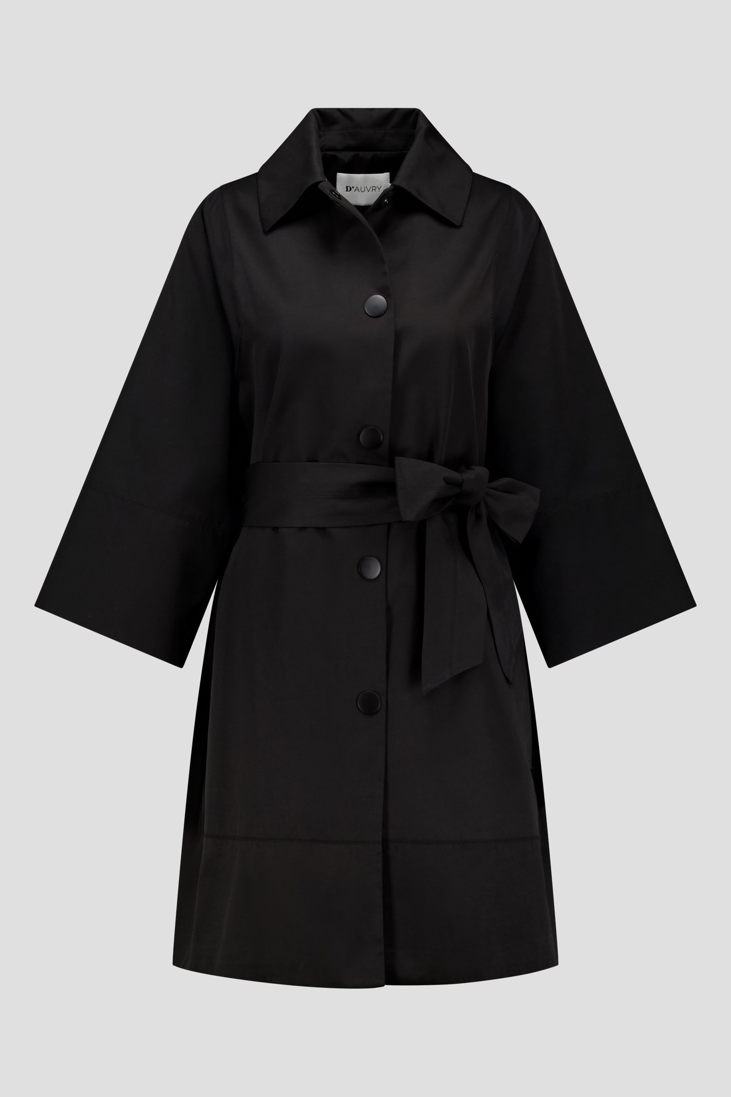 Trench-coat noir de D'Auvry pour Femmes