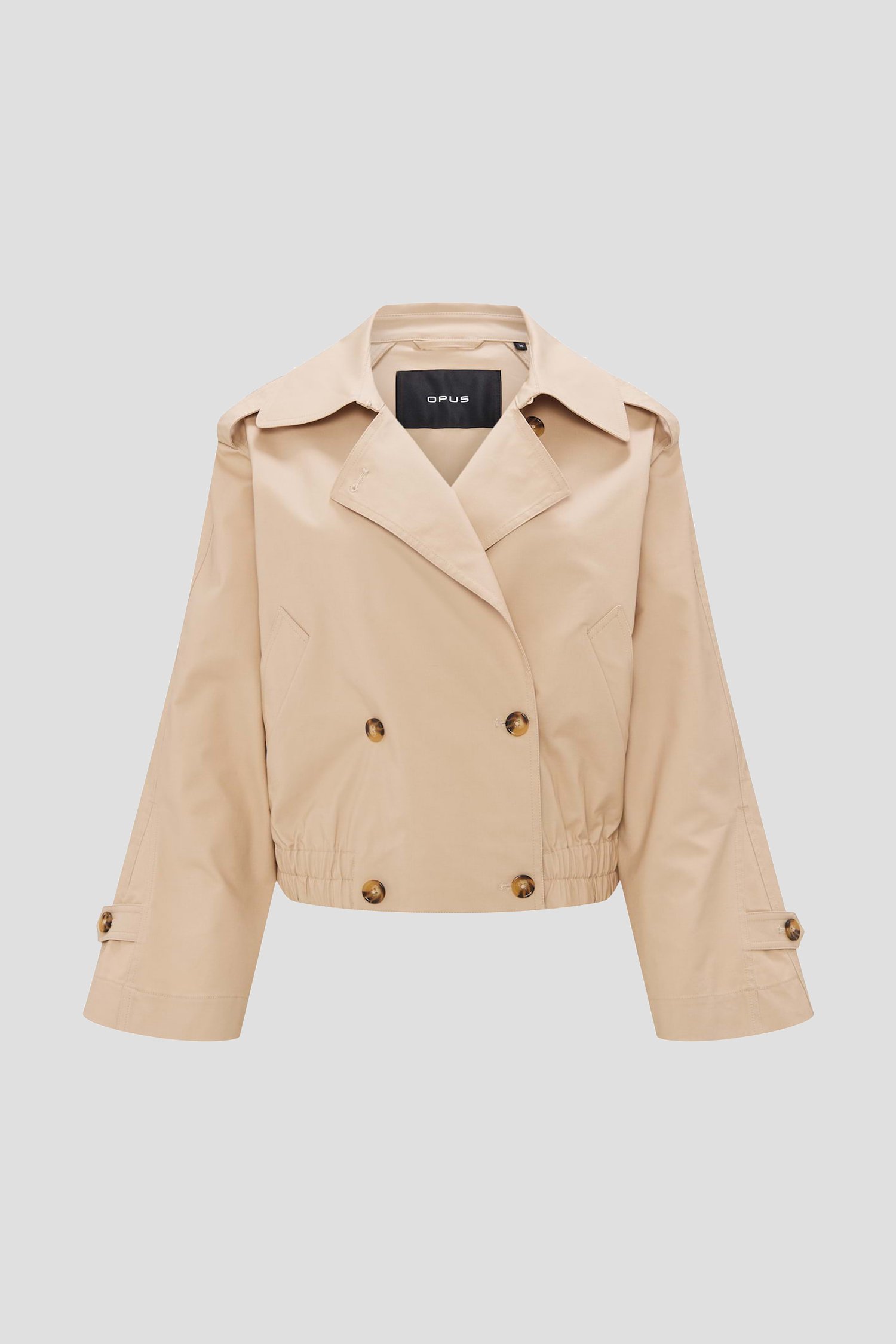 Trenchcoat beige courte de Opus pour Femmes