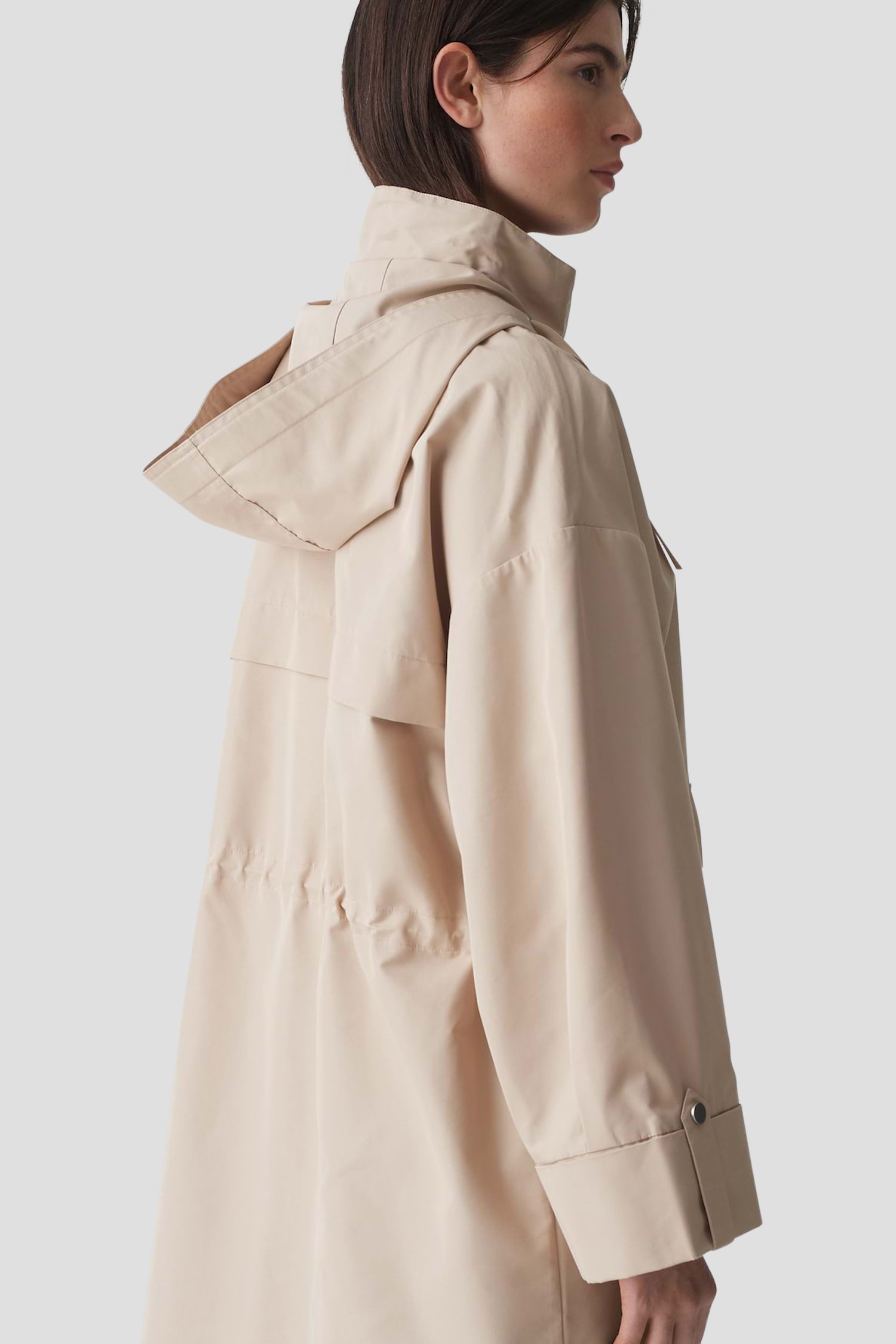 Trenchcoat beige mi-long - Déperlant de Opus pour Femmes
