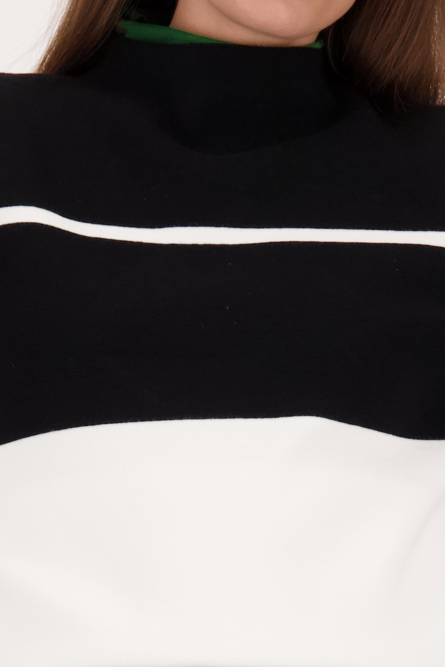 Truitje met colour block in zwart en wit van D'Auvry voor Dames