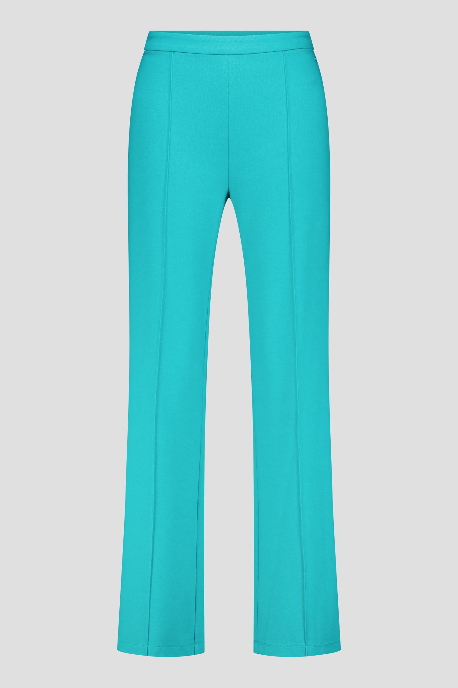 Turquoise broek met rechte pijpen van Claude Arielle voor Dames