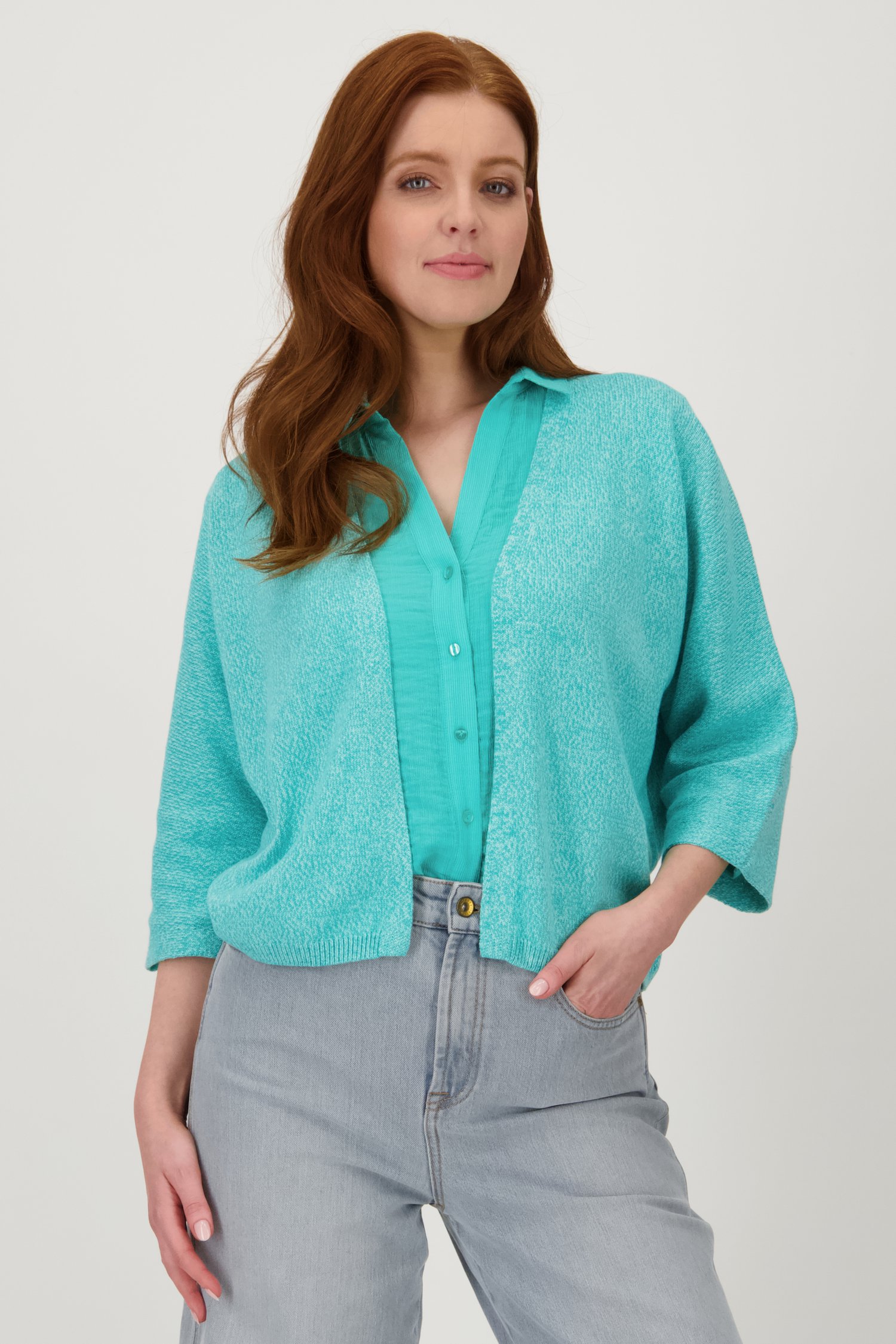 Turquoise cardigan van Libelle voor Dames