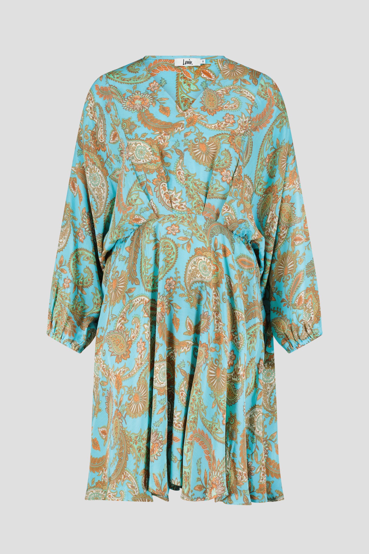 Turquoise kleedje met paisley print van Louise voor Dames