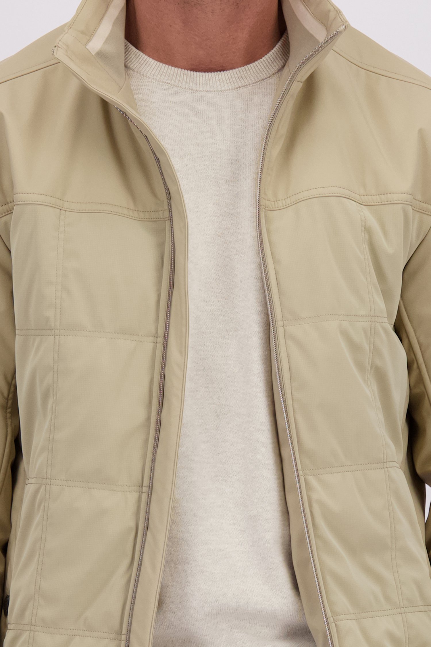 Détail de Veste beige déperlante de Dansaert Blue pour Hommes