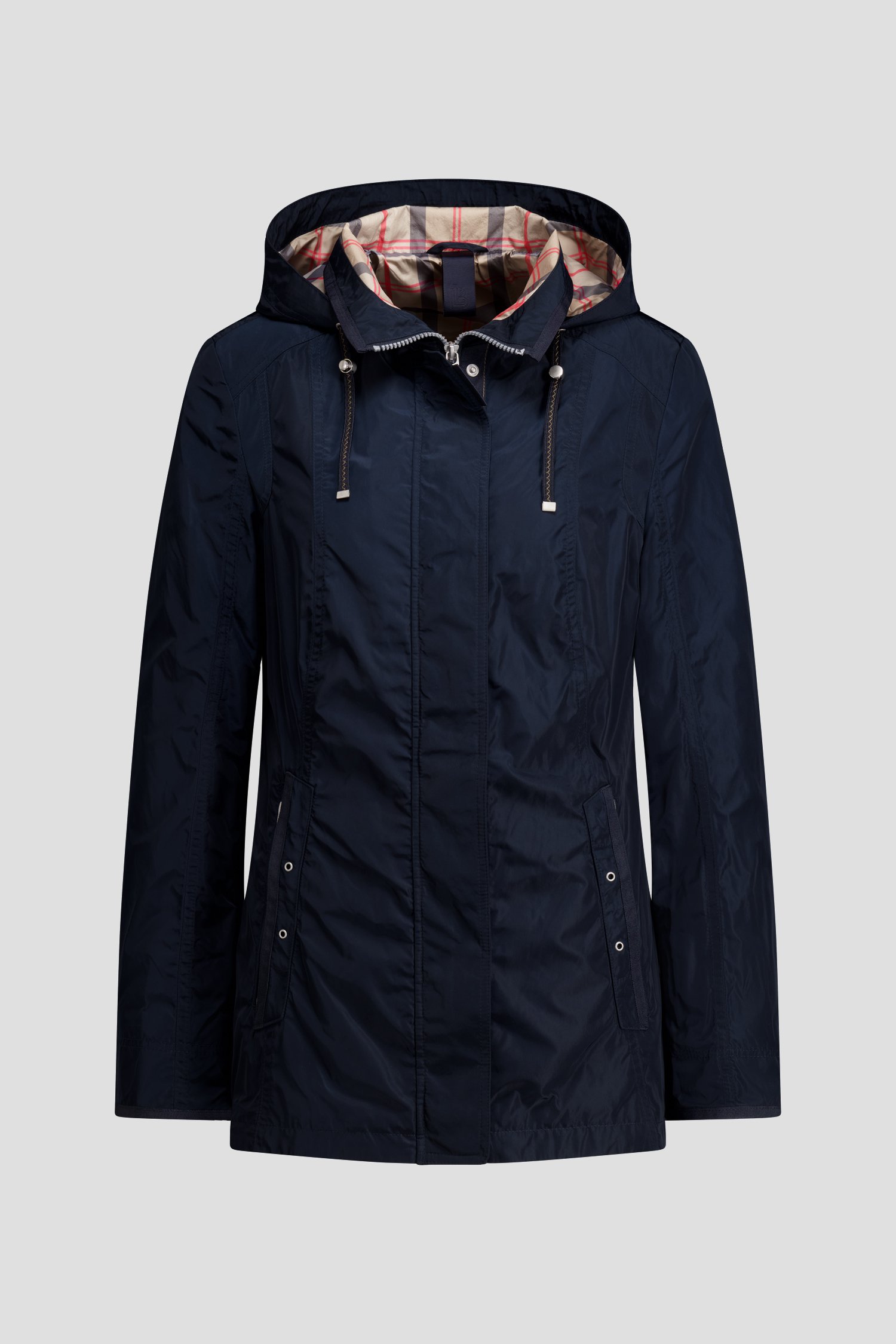 Photo produit 1 de Veste bleu foncé avec capuche amovible de Barbara Lebek pour Femmes