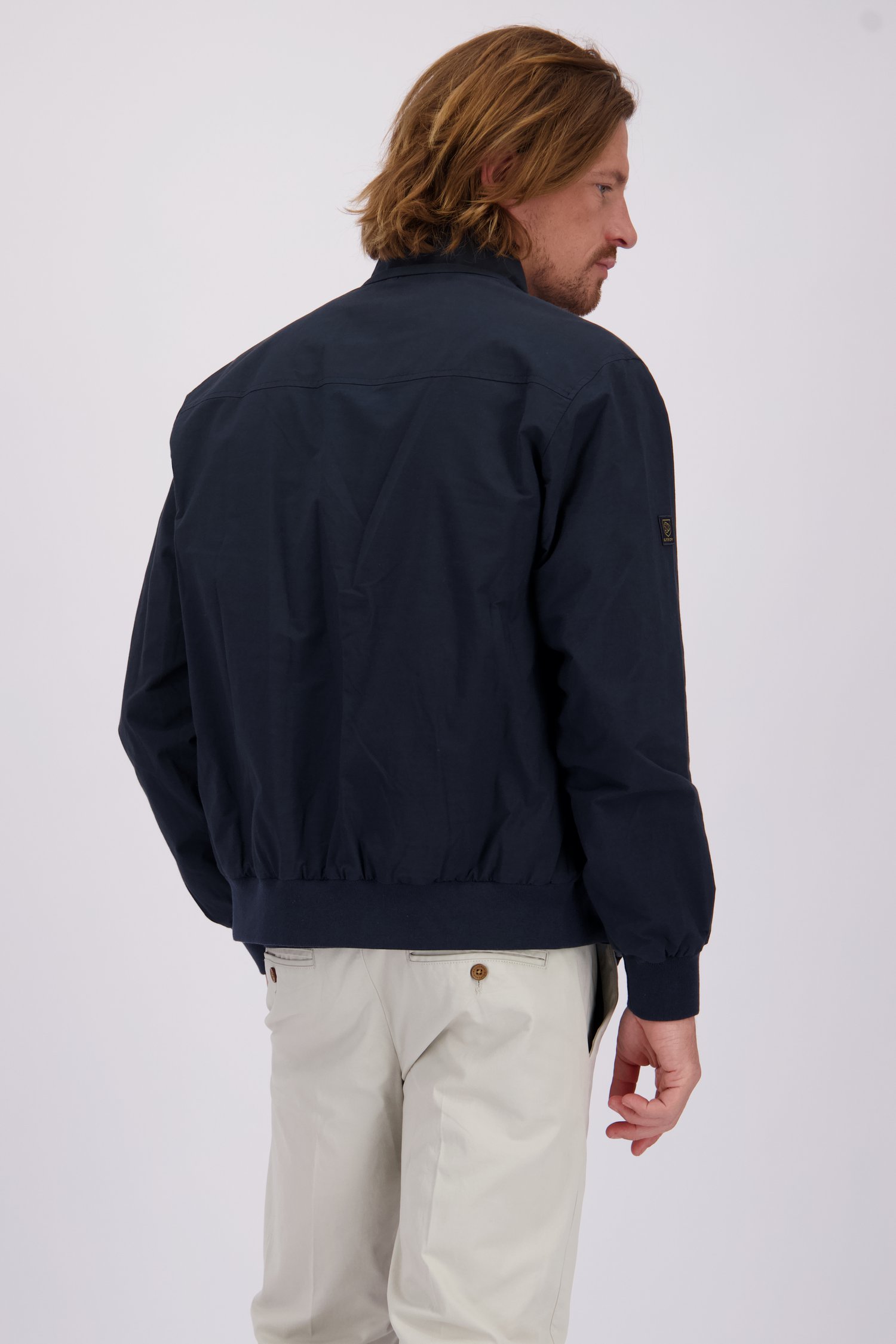 Le dos de Veste confortable bleu marine de Superdry pour Hommes