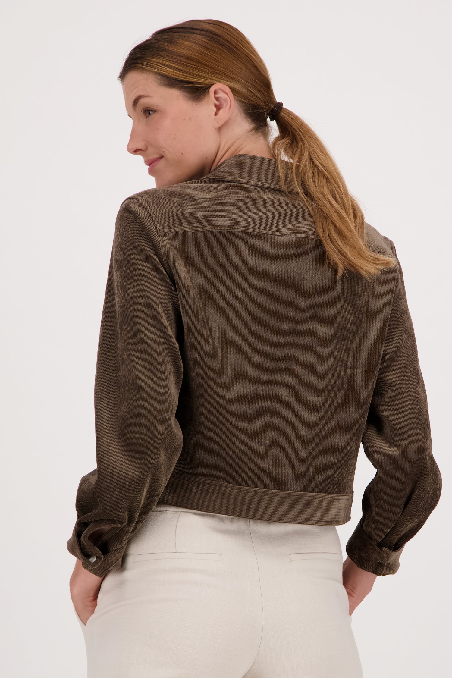 Veste courte en velours côtelé de Opus pour Femmes